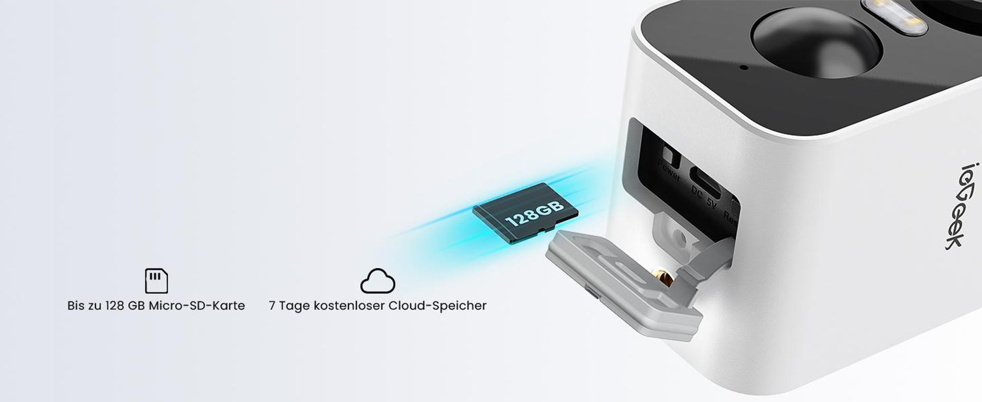 ieGeek 2K Überwachungskamera Aussen Akku Wlan IP Kamera Farbige Nachtsicht