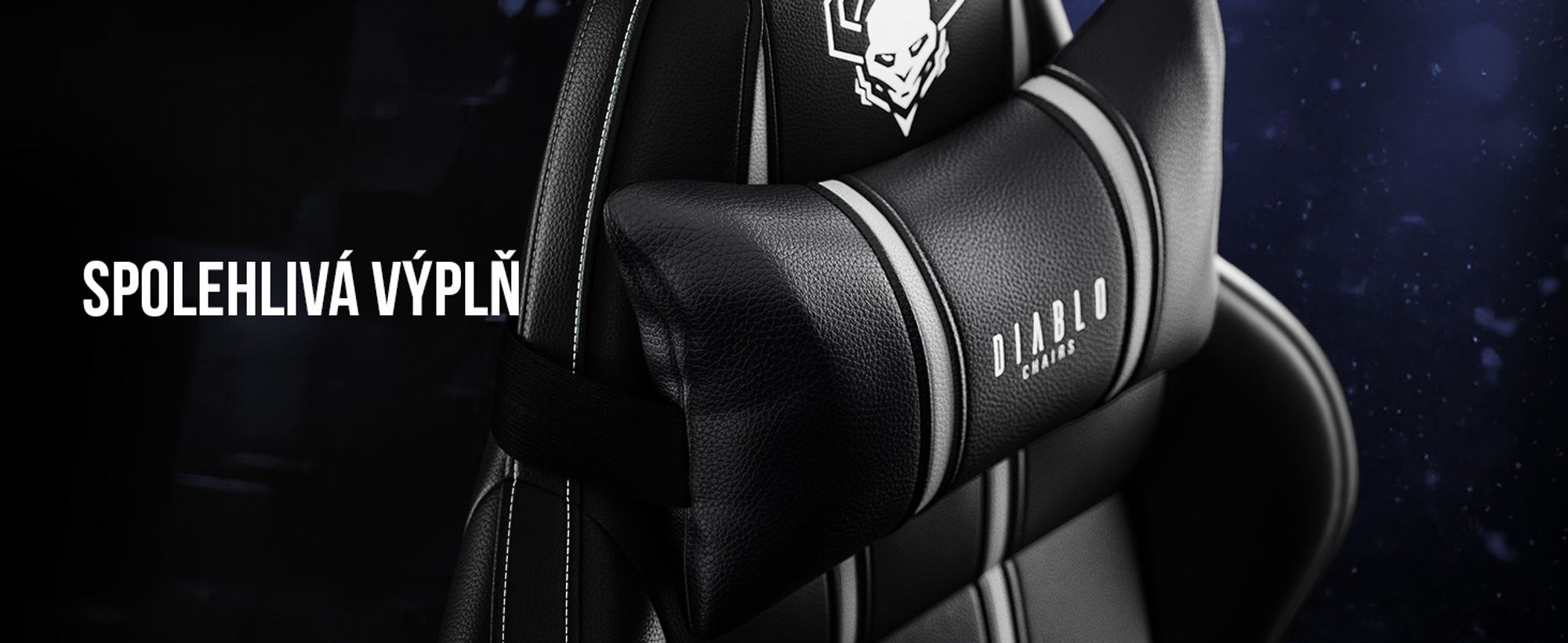Herní židle Diablo X-One 2.0 Kancelářská židle Nastavitelné područky Ergonomický design krku/bederní polštář, Barva: Černá-Bílá, Velikost: King