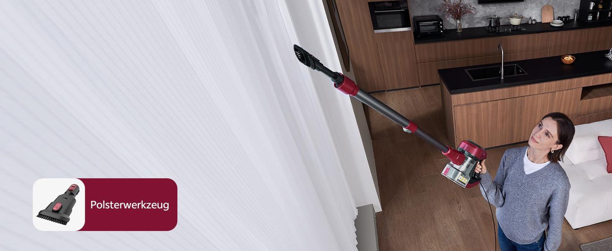 Vactidy C8+ Staubsauger mit Kabel 7m/ 60kPa/ 600W/ 6-stufige Filterung/ 4-in-1/ 1.5LStaubbehälter/ GreenEye-Technologie / Zero-Tangle-Bodenbürste