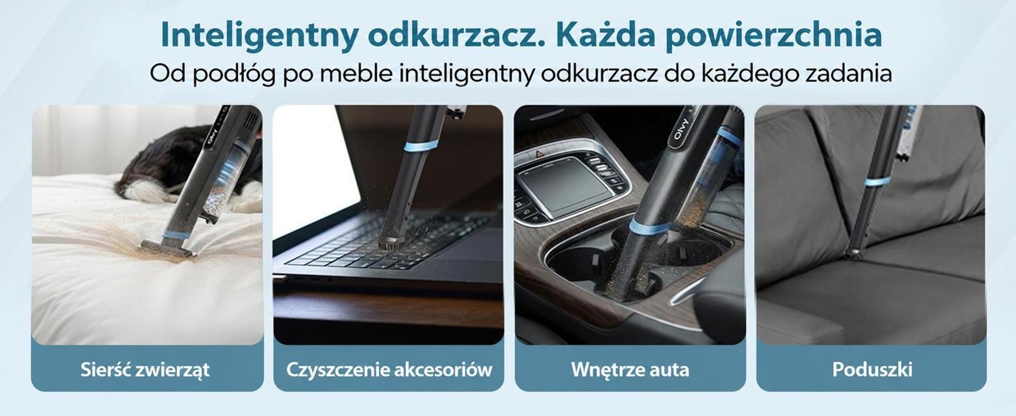 Odkurzacz ręczny Olvy z akumulatorem – wyświetlacz LCD – podwójny filtr i akumulator litowo-jonowy – w zestawie stacja ładująca – 22 000 PA – odkurzacz ręczny, odkurzacz samochodowy, mocny odkurzacz akumulatorowy, bezprzewodowy