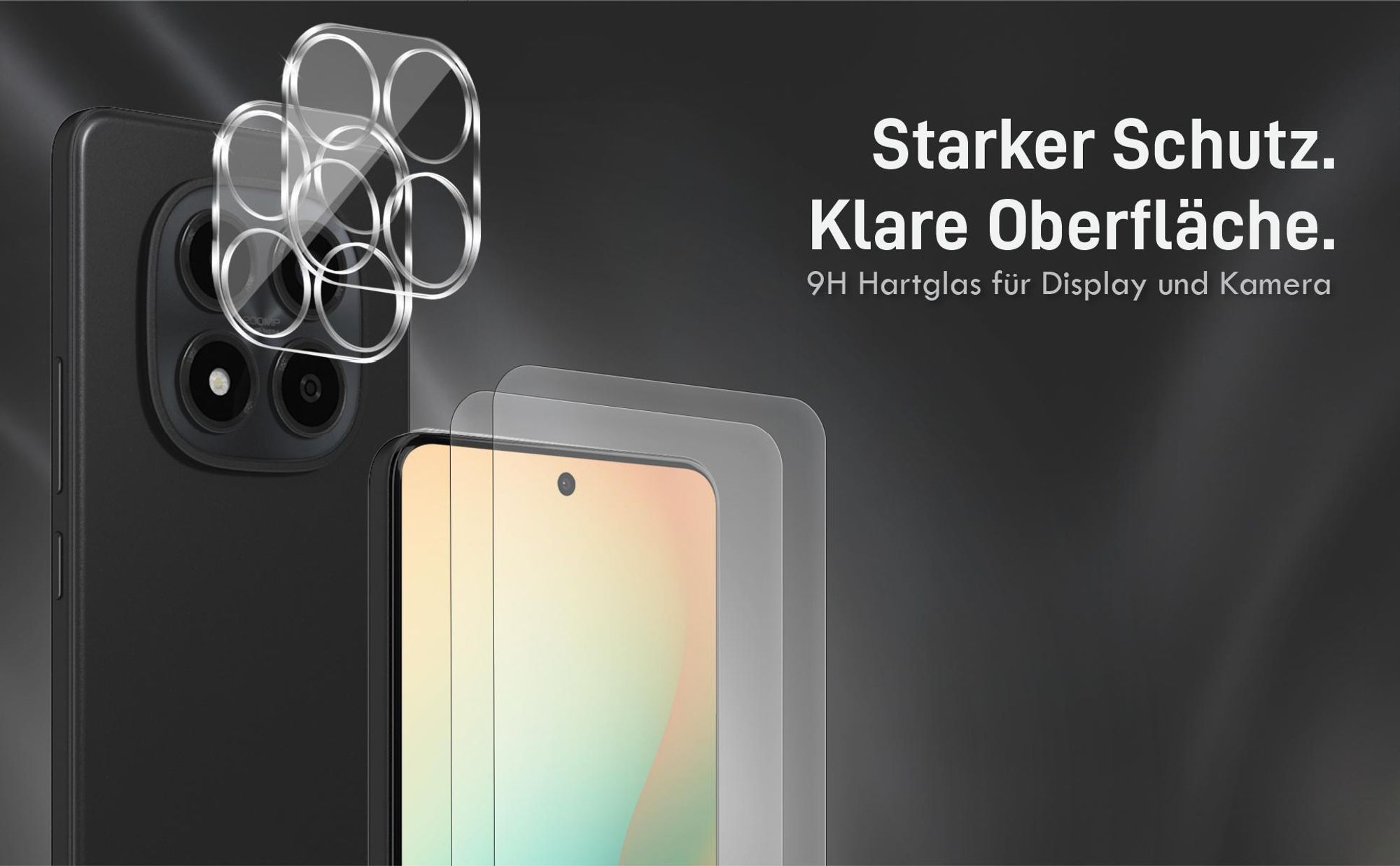 Kamera + Display Glas Set für Xiaomi Redmi Note 15 Pro 5G kompatibel mit allen gängigen Hüllen