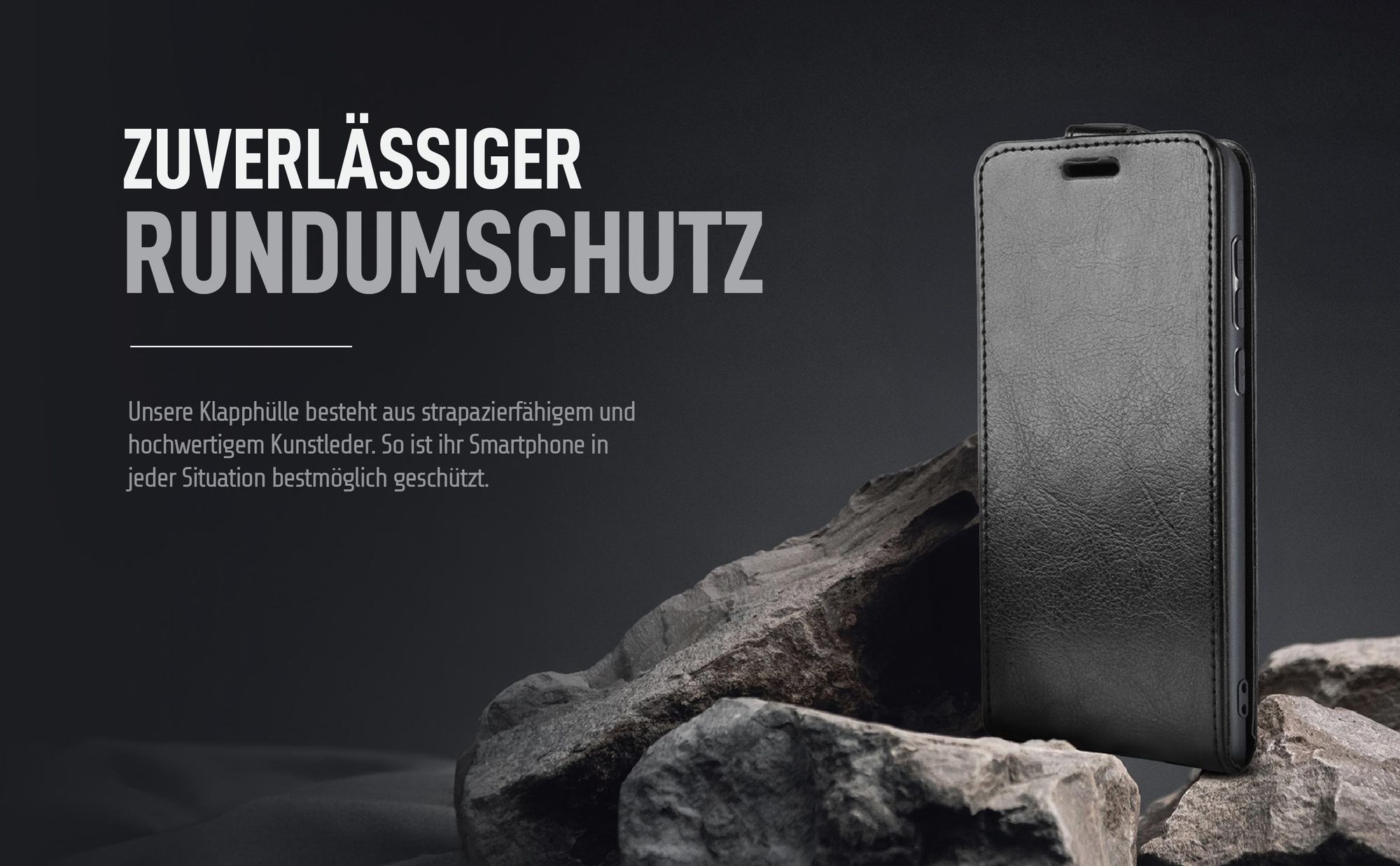 Smartphone Hülle in Schwarz für Samsung Galaxy A35 5G mit 360 Grad Schutz