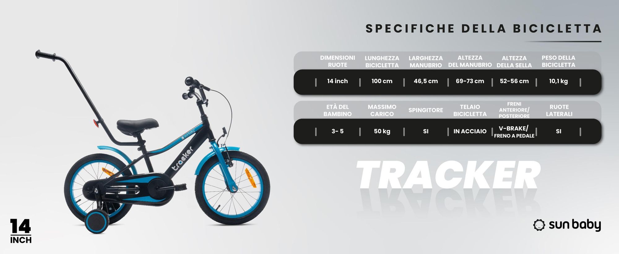 Sun Baby Tracker bicicletta Bicicletta per bambini per ragazzi 16 pollici arancione neon
