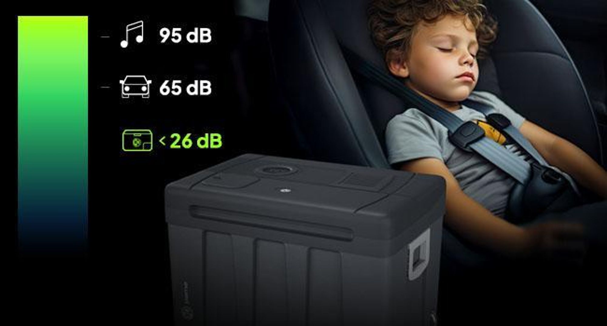 Peme Elektrická chladiaca box Essential 50L - Auto Camping Chladnička Trolley tichá funkcia ohrevu Minichladnička Osobné auto Nákladné auto Cestovanie Outdoor Chladiaca box, Kempovanie