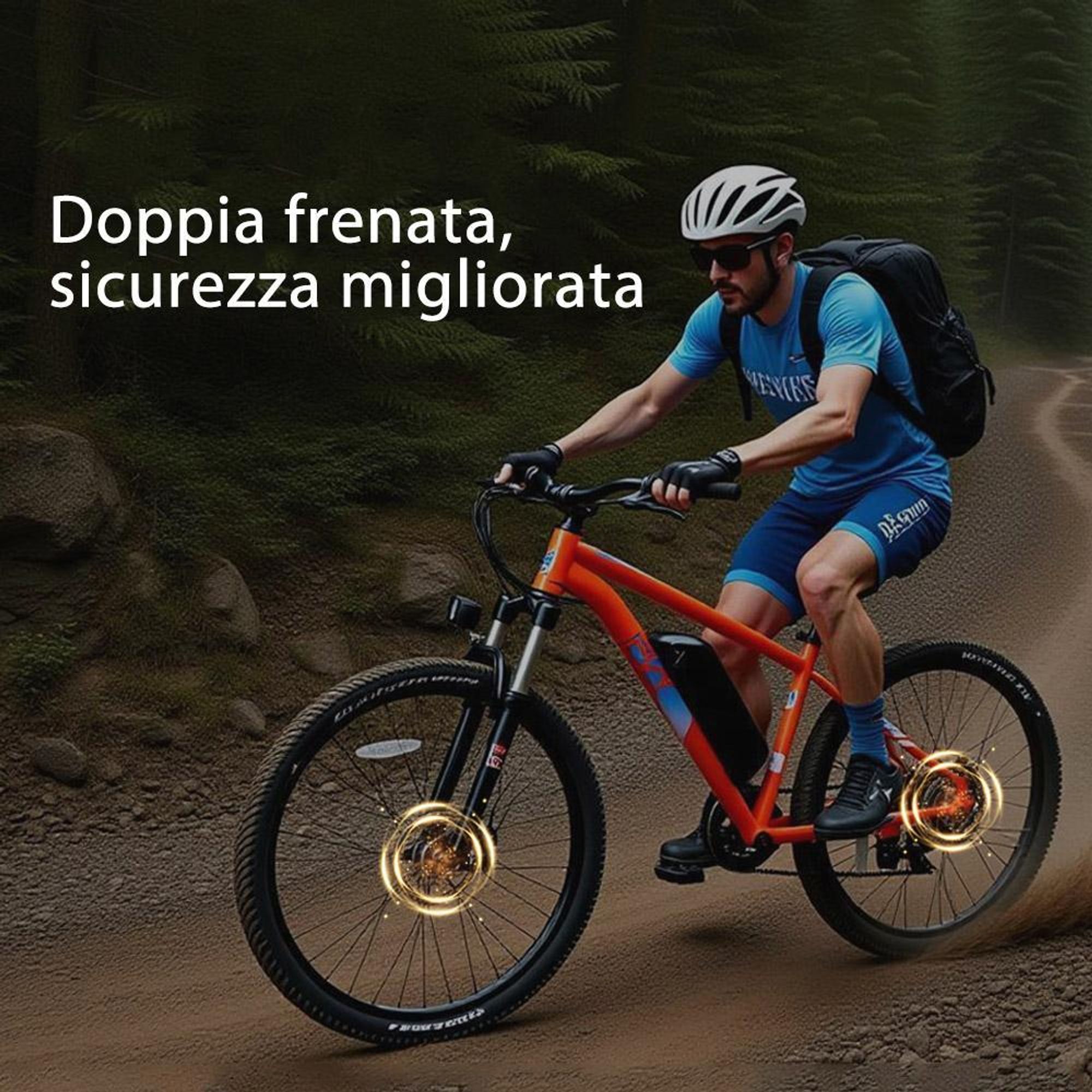 PVY M29 Bicicletta Elettrica - Motore 250W Batteria 48V17.5Ah Ruote da 29 Pollici Freno a Disco Meccanico - Grigio