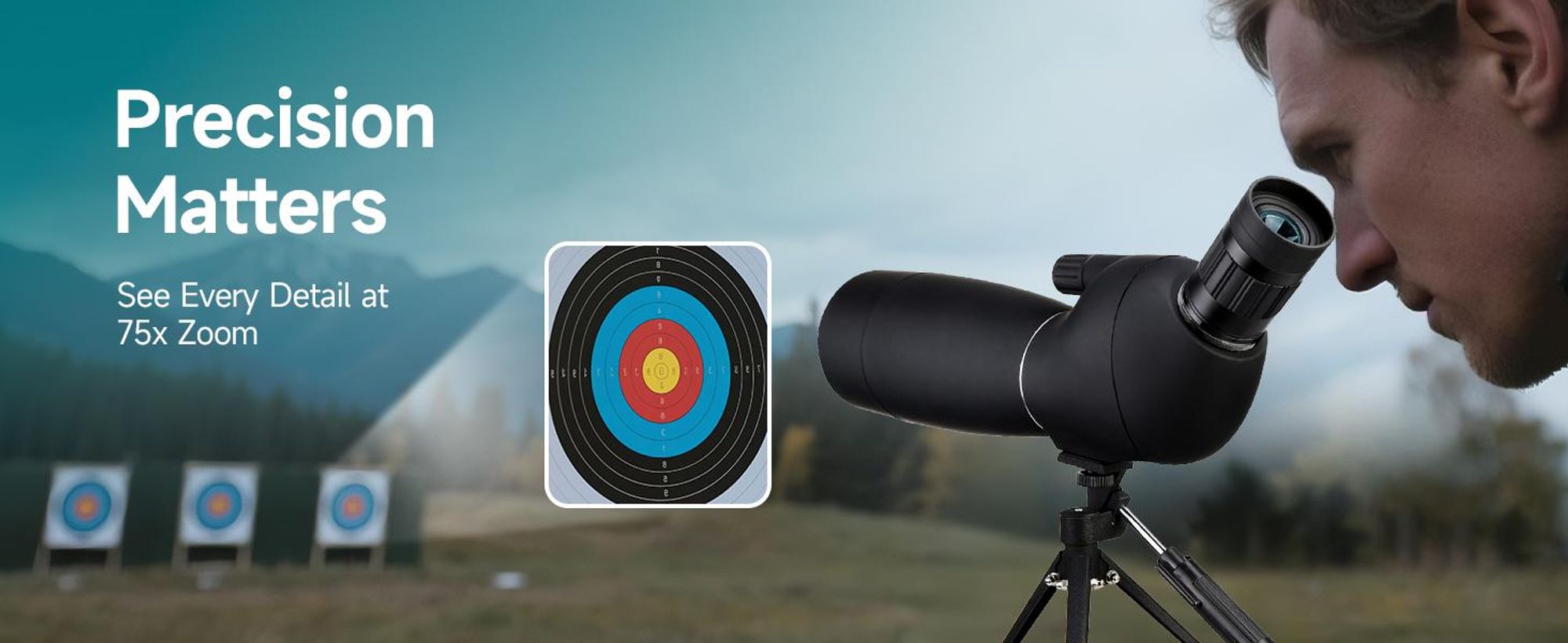 Svbony SV28 ďalekohľad, 25–75×70 mm, so statívom, hranolom BAK4, objektívom FMC, na pozorovanie vtákov, streľbu na terč, lov, monokuláre, ďalekohľady, čierny