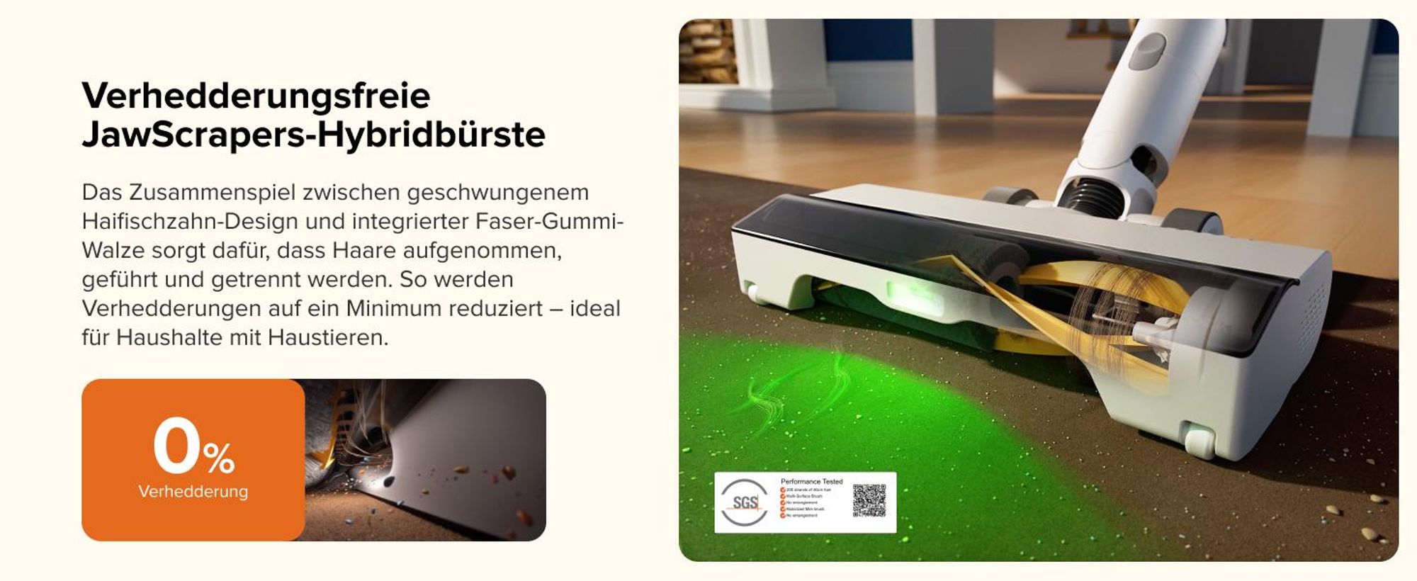 Roborock H60 Hub Akku Staubsauger mit Absaugstation, 27000Pa/300W/60 Min Akkusauger mit Absaugstation, Staubsauger kabelos mit Anti-Tangle Bürste