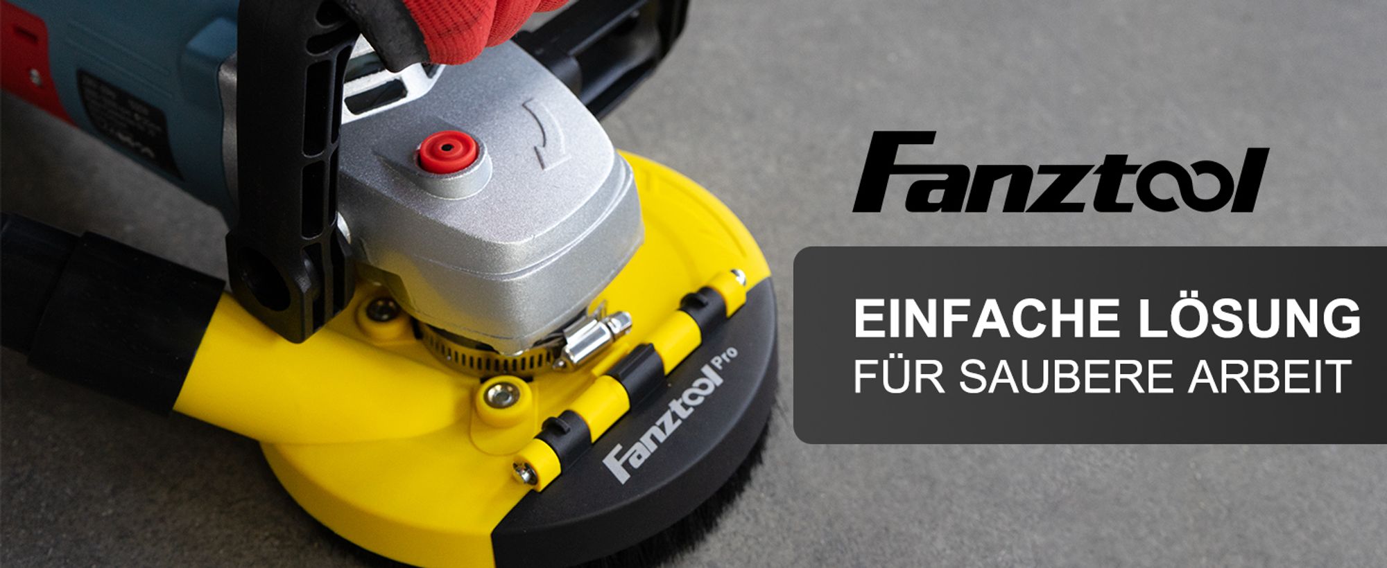 Absaughaube für Winkelschleifer + 125 mm Diamantschleiftopf PROFI 3.Generation