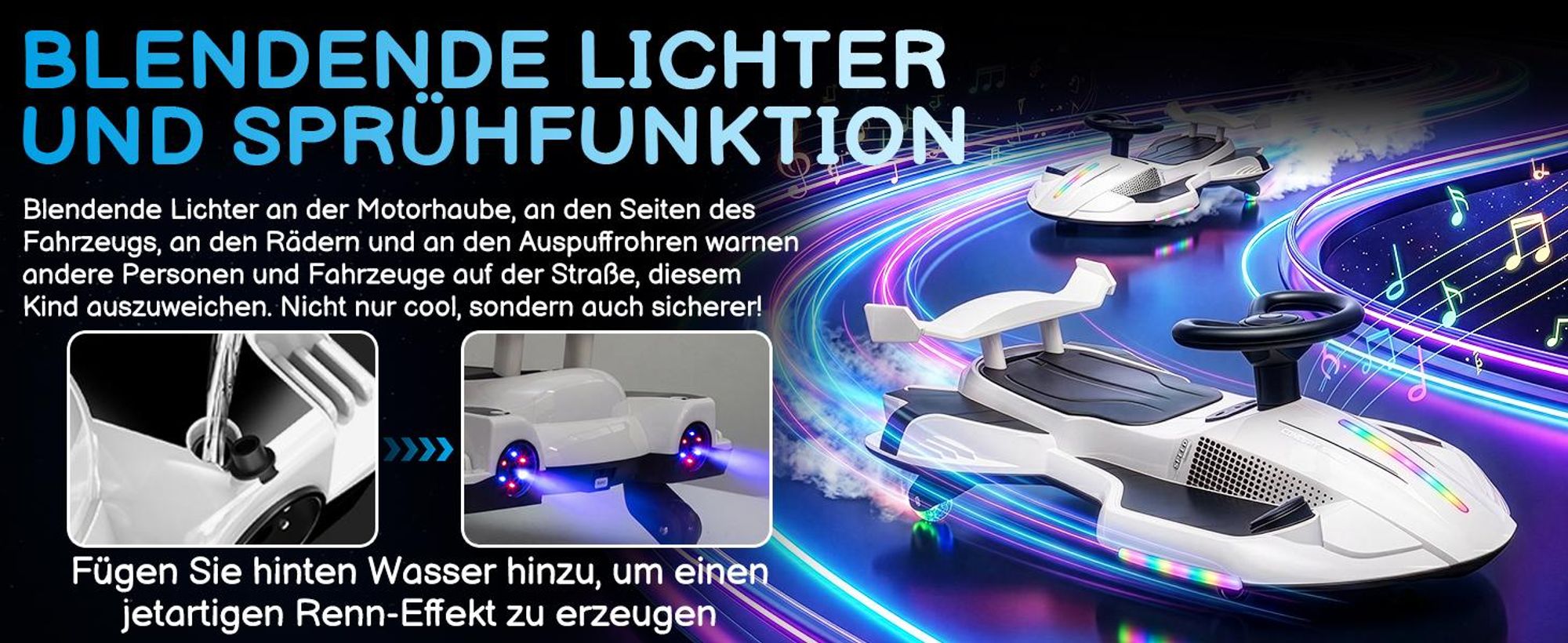 Elektroroller mit Sprühfunktion 35W 12V 4,5Ah