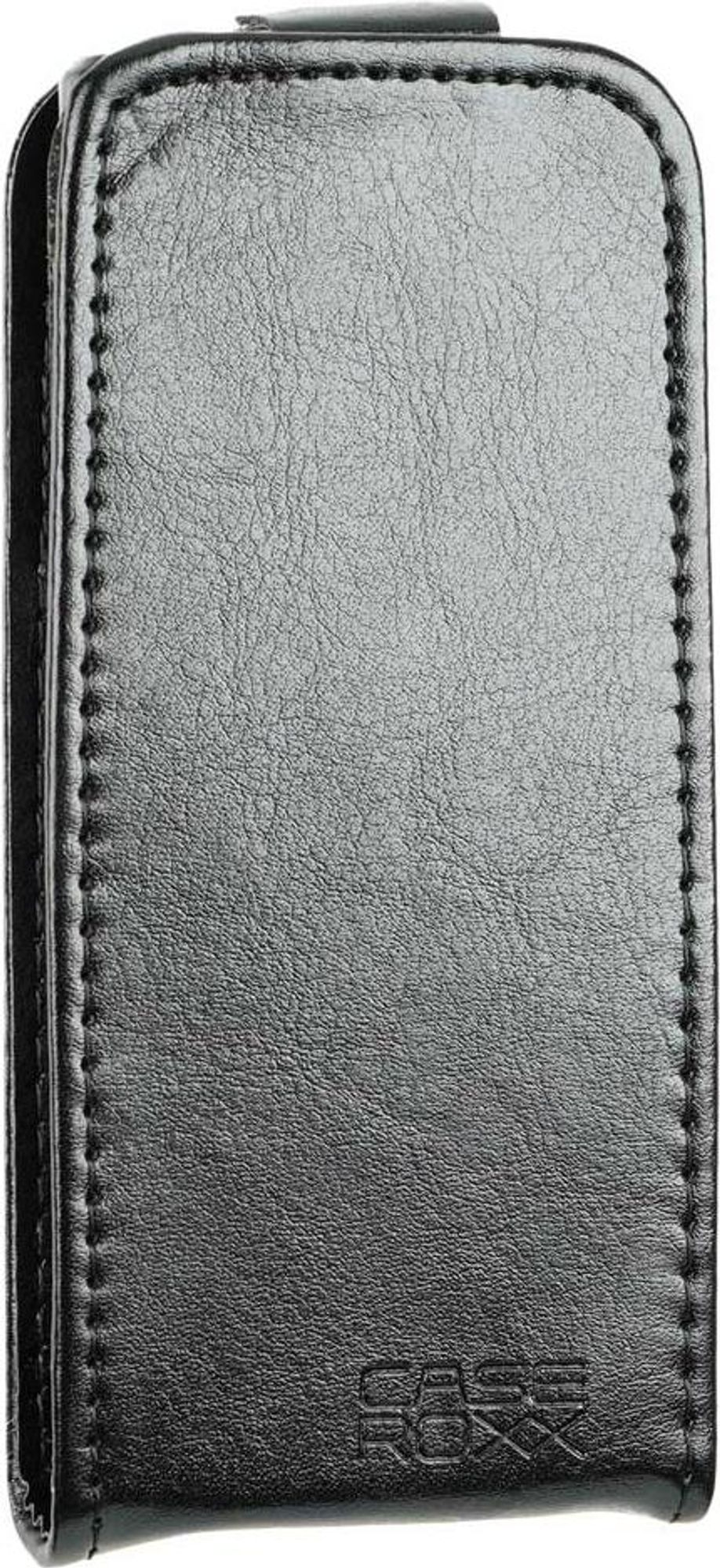 caseroxx Schutz Tasche Hülle Flip Cover kompatibel mit Nokia 105/110 4G (2023, 2024), 105/110 4G (2nd Edition), Smartphone Tasche Flip Cover in schwarz Bild 2