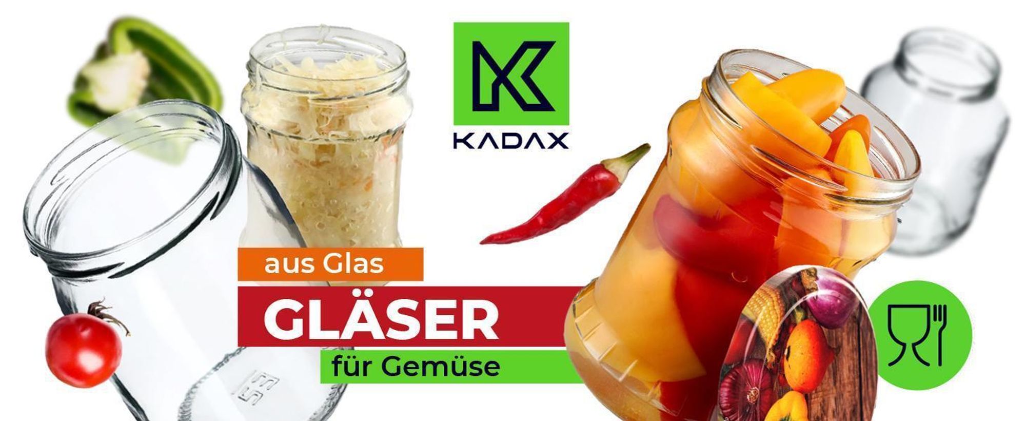 KADAX Einmachgläser "Sonka", Marmeladengläser, Einweckgläser, 330 ml, 20 Stück