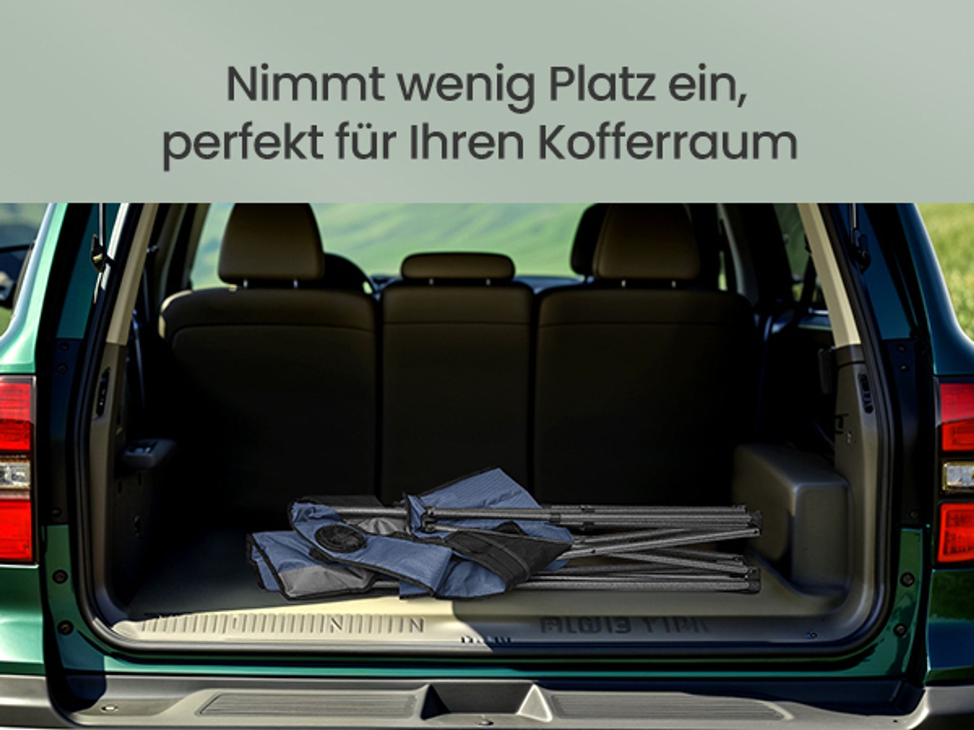 SONGMICS Campingstuhl, Klappstuhl mit Getränkehalter, Angelstuhl, klappbar, bis 205 kg