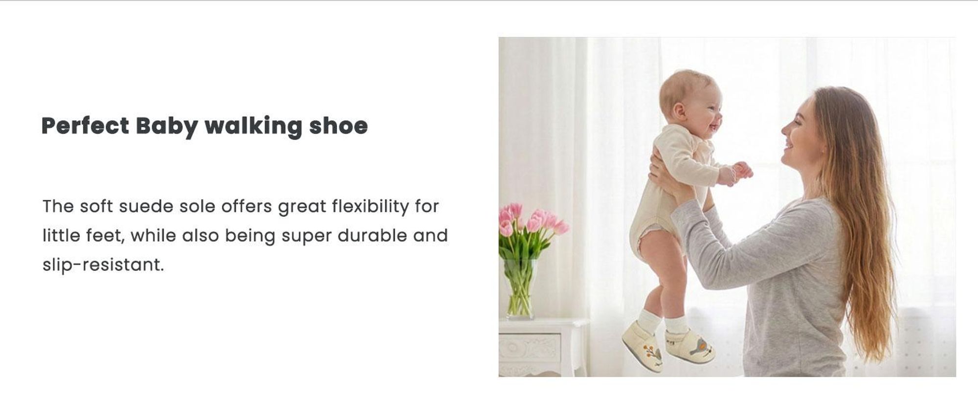 YALION® Baby Krabbelschuhe aus Echtleder, weiche Lauflernschuhe für Mädchen & Jungen, rutschfeste Ledersohle, Beige, Dinomotiv, Größe L (12–18 Monate)