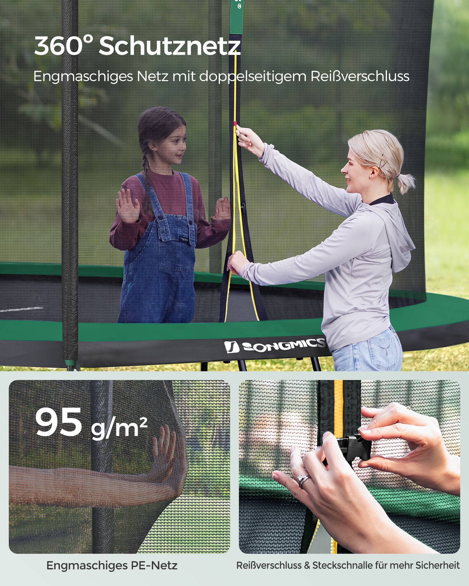 Gesicherter Reißverschluss