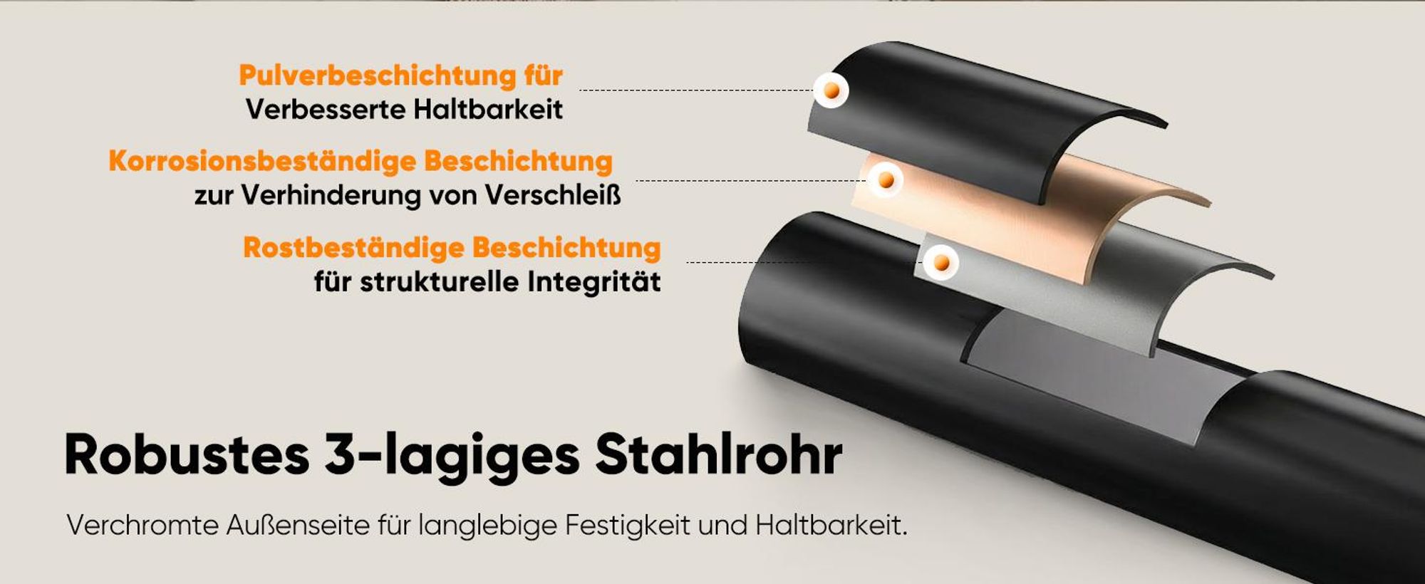 HOKEEPER Kleiderständer auf rollen,136 kg Tragkraft,Schwerlast Kleiderständer,ausziehbare Kleiderstange zum Aufhängen von Kleidung,Schwarz