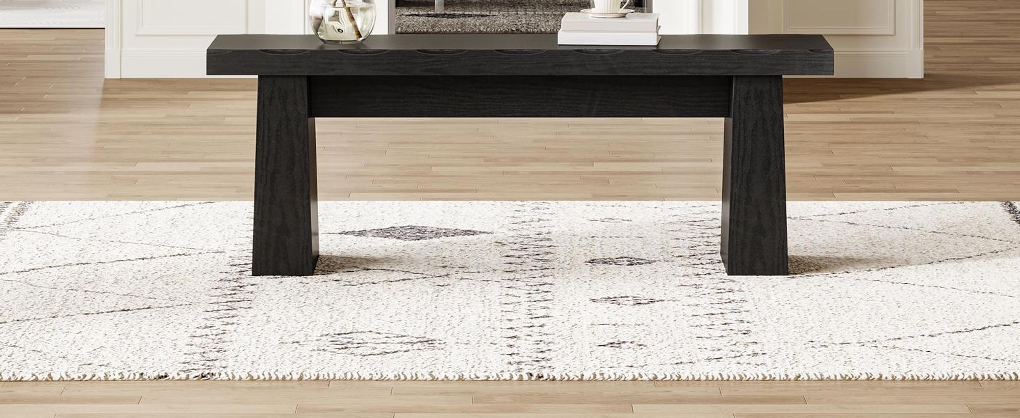 Tribesigns Eingangsbereichbank aus Holz, 120 cm Lange Essbank aus Holz mit stabilem Gestell für Esszimmer, Schlafzimmer, Wohnzimmer, Flur und Küche