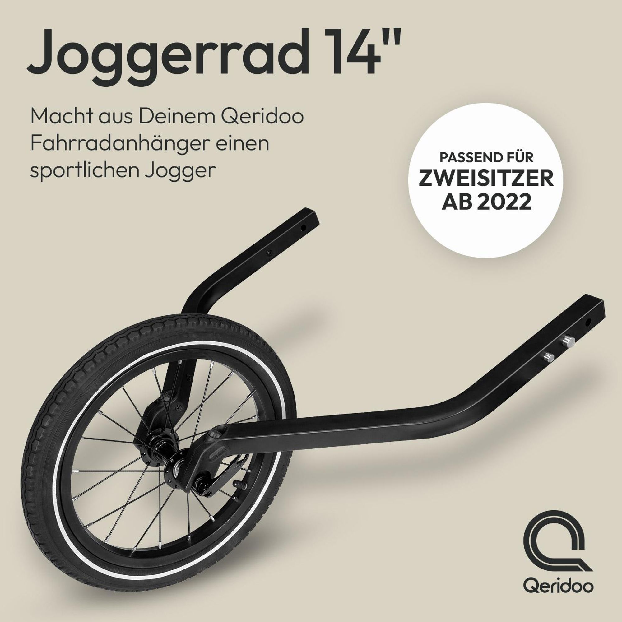 Qeridoo 14" Joggerrad Zweisitzer