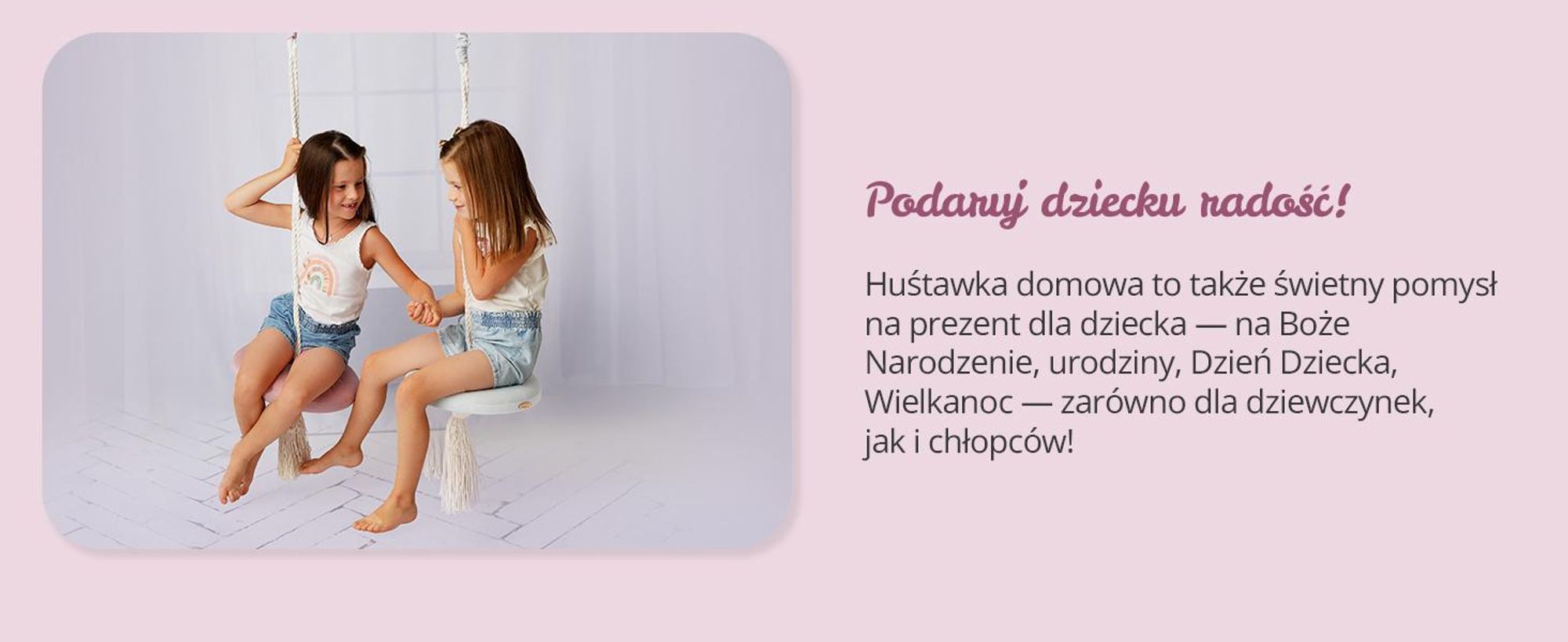Create for you® - Huśtawka Ring dla Dzieci Domowa, z Liną Bawełnianą, Bujak Okrągły Dziecięcy Indoor, Miękkie Siedzisko, Średnica 36 cm - Beż