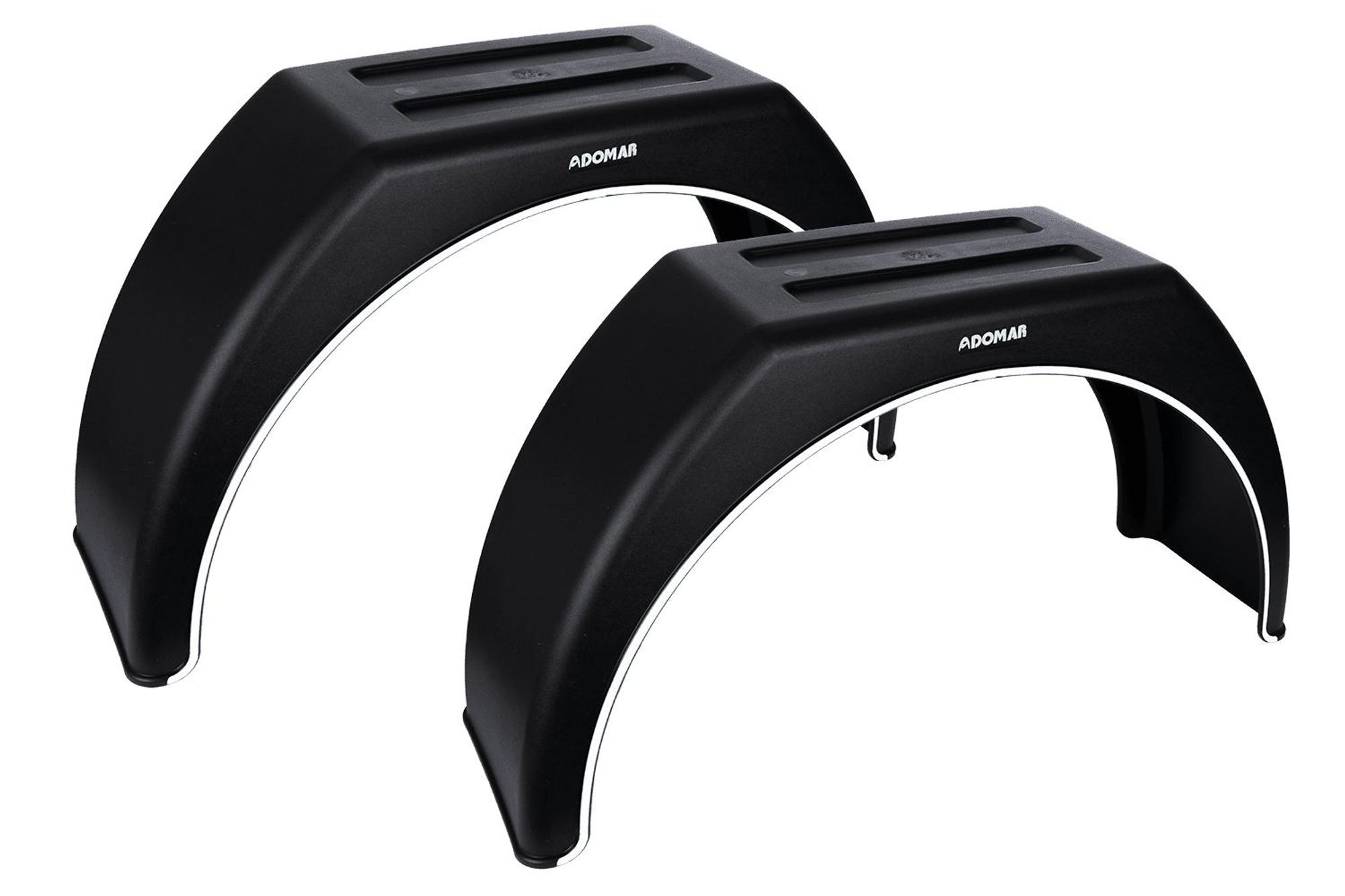 DOMAR DK3110 Kotflügel-Set 14-17 Zoll aus Kunststoff 2 Stück für Pkw-Anhänger 870x260 mm als stabiler Radkasten