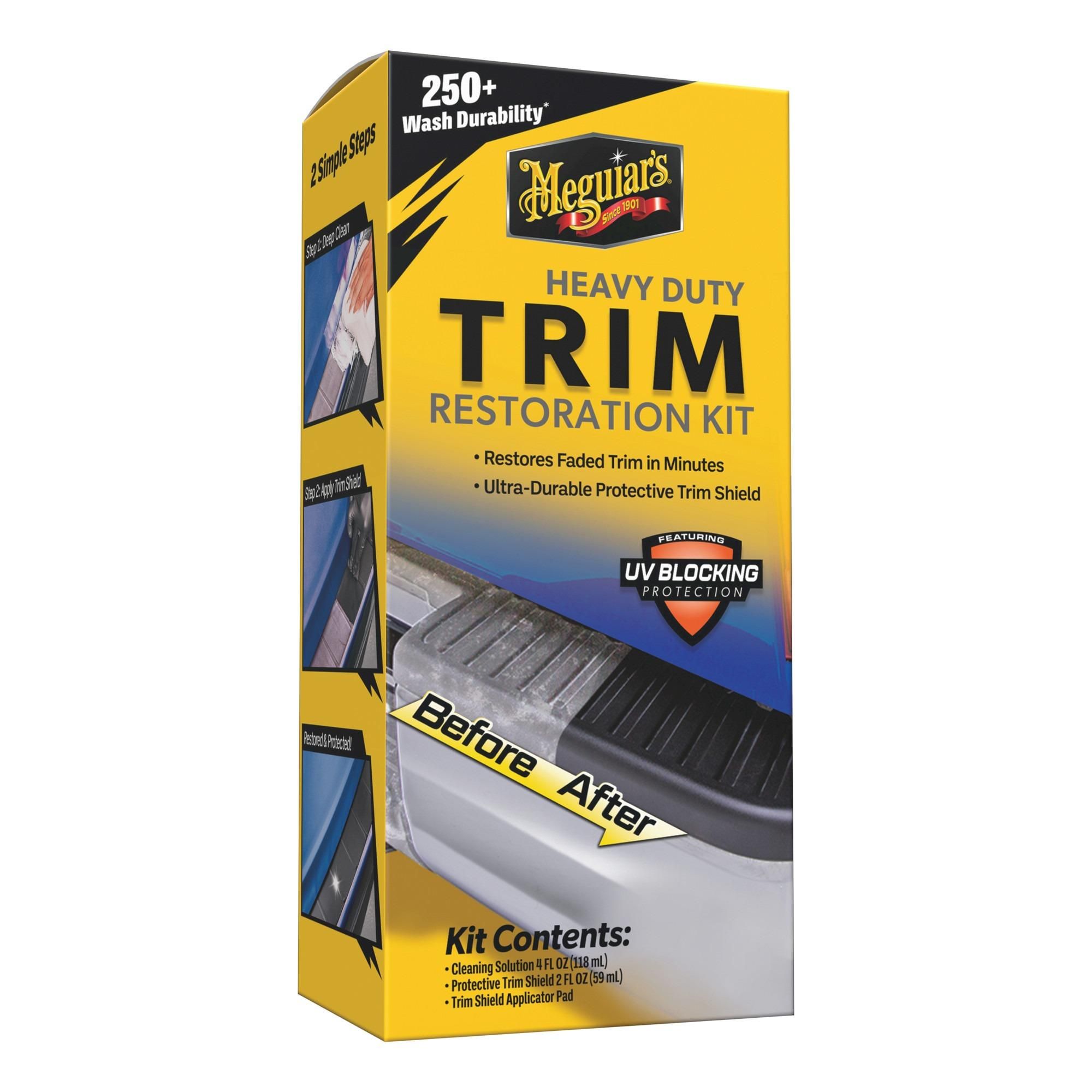Meguiar's® Heavy Duty Trim Kit - Kunststoffversiegelungs Set Kunststoff-Renovierungsset