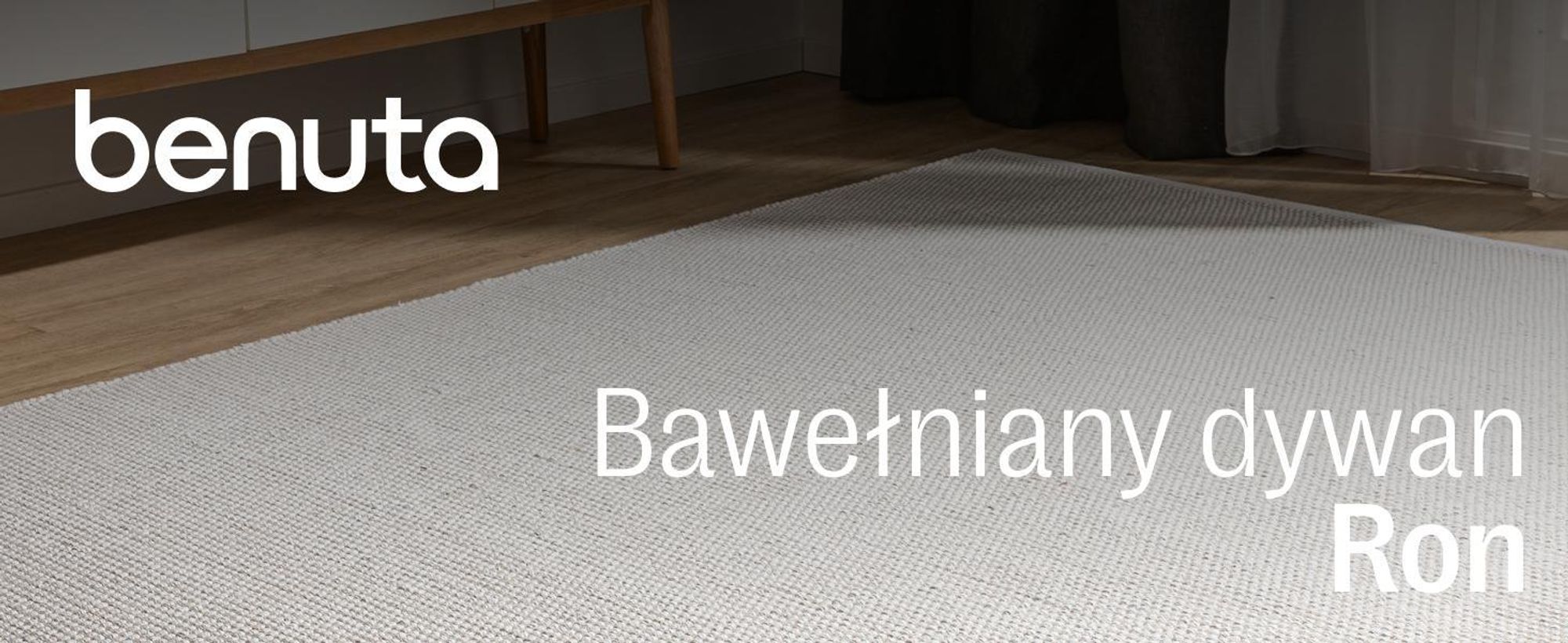 benuta dywan do salonu bawełniany dywan Ron Kremowy 120x170 cm dywan do salonu bawełna prostokątny