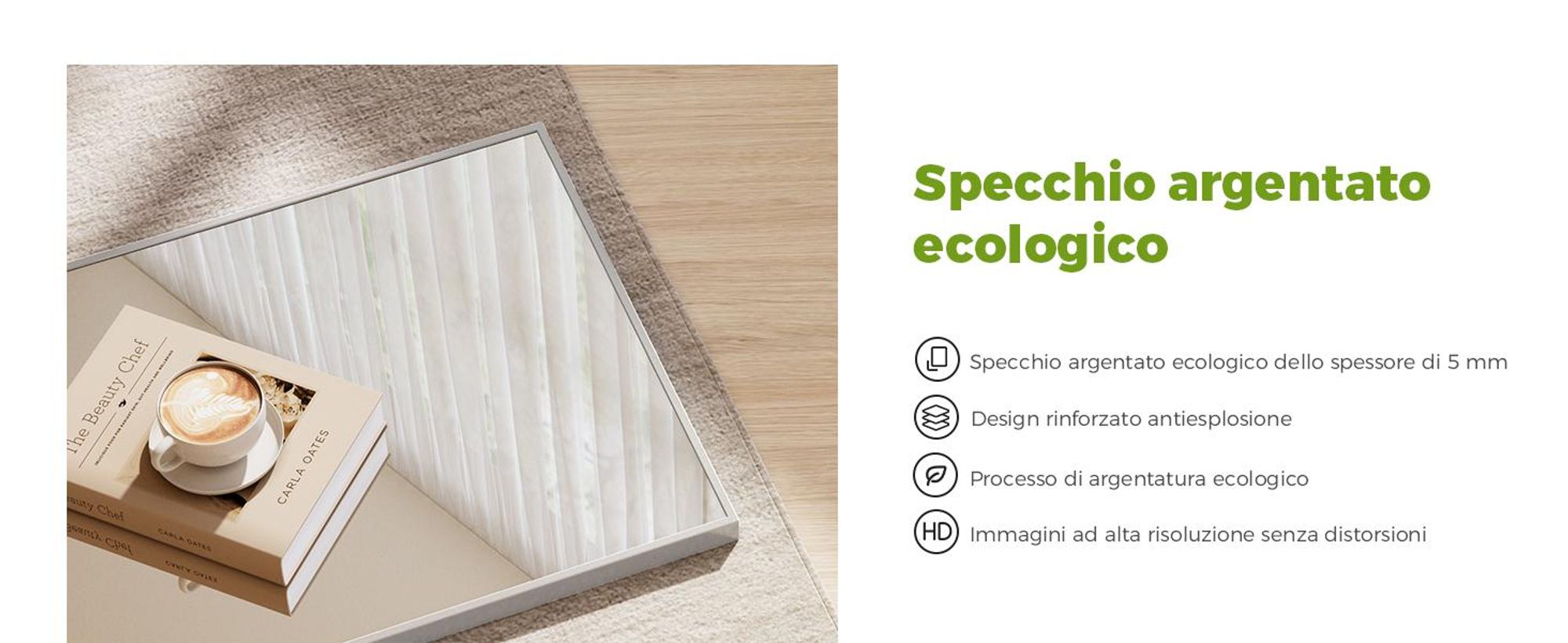 S'AFIELINA Specchio a figura intera Specchio a stelo 160 x 40 cm Cornice in metallo argento Cornice HD Grande specchio a stelo per spogliatoio/camera da letto/soggiorno