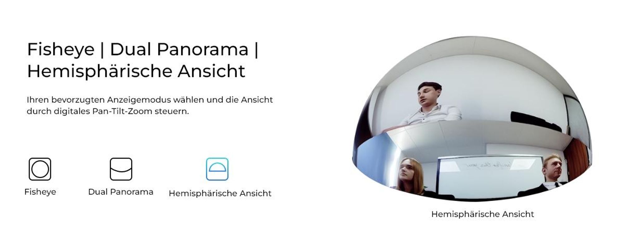 Reolink FE-W, 2K+ 6MP Fisheye-Kamera, 5/2,4GHz WLAN, 360° Panorama, Smarte Personenerkennung, Nachtsicht, Mehrere Anzeigemodi, 2-Wege-Audio, Sirene