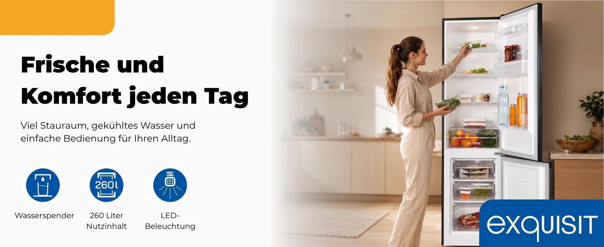 Kühl-Gefrierkombination | KGC5265-70-WS-040E inoxlook-az | 260 l | Automatisch | Elektronisch | Energieklasse E | 40 dB | Inoxlook-az