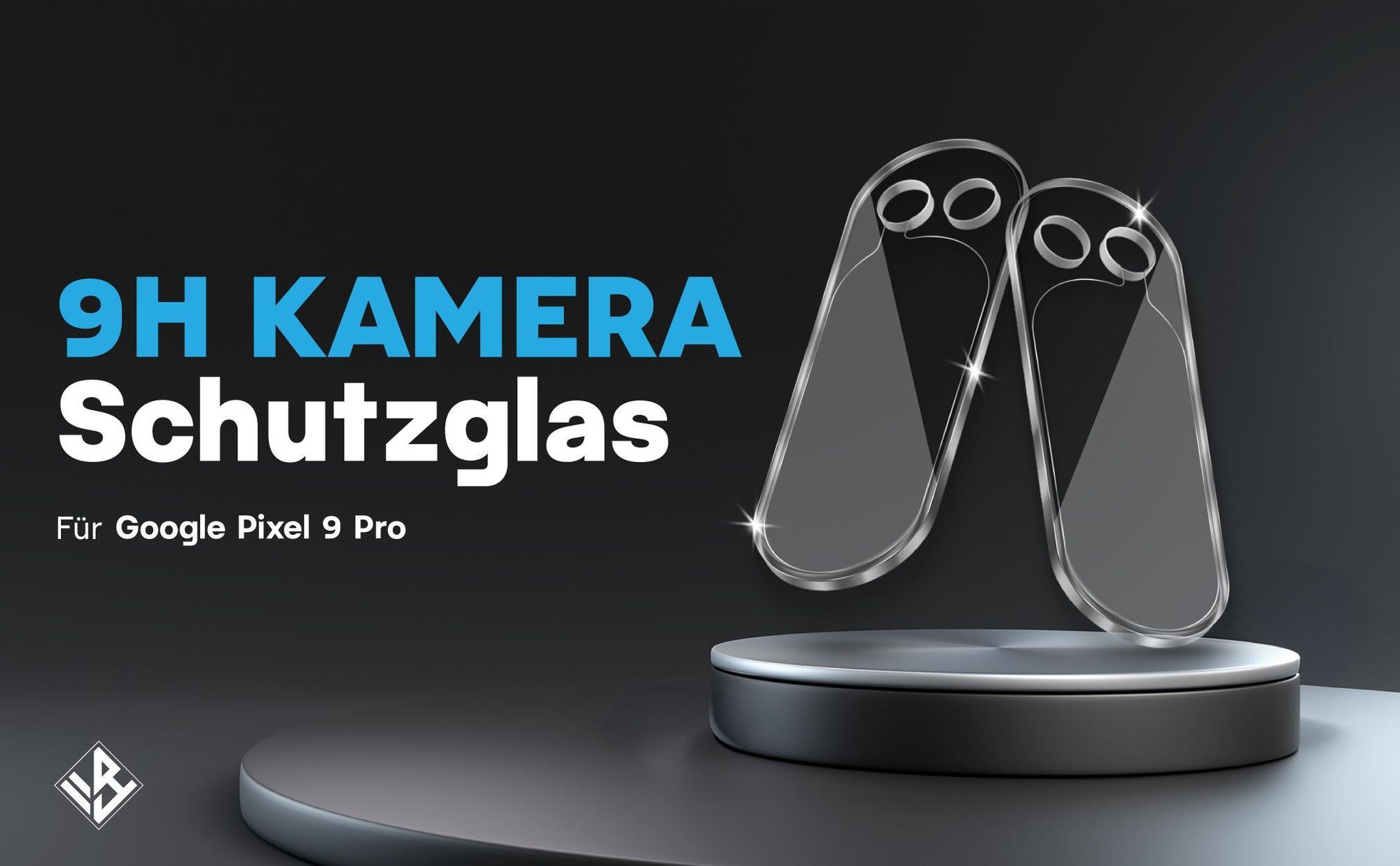 2er Set Kameraschutzglas für Google Pixel 9 Pro in 9H Härte