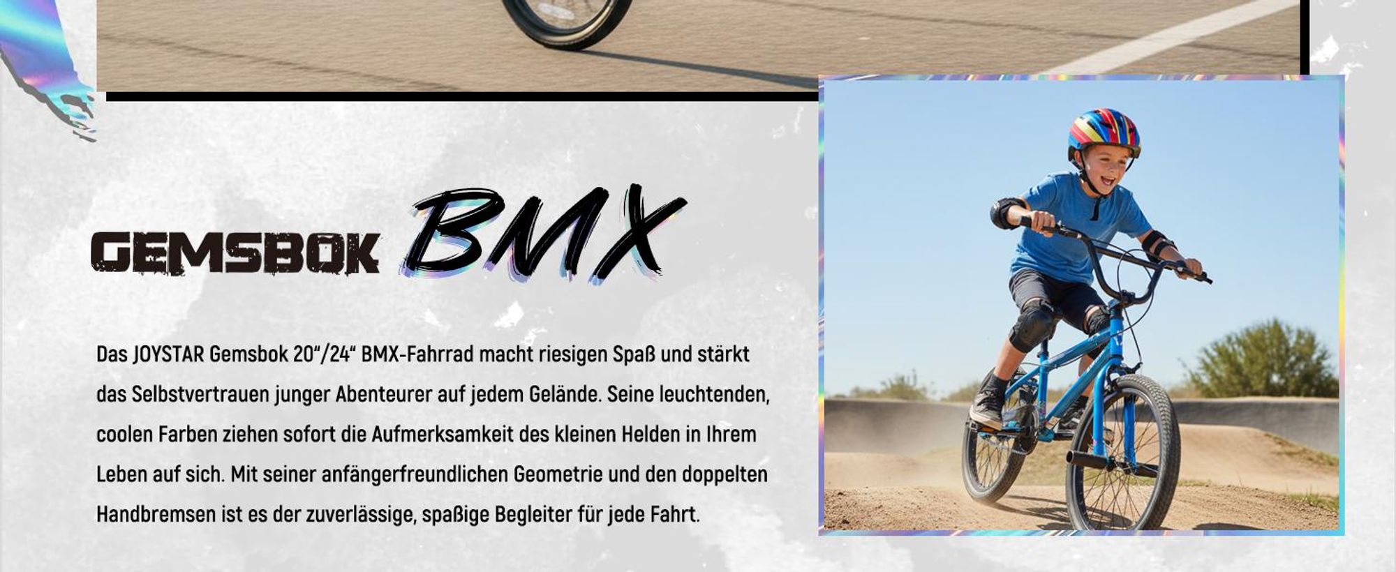 24 Zoll BMX Freestyle Fahrrad Doppelte Handbremsen Trick Bike für Kinder 9-12 Jahre