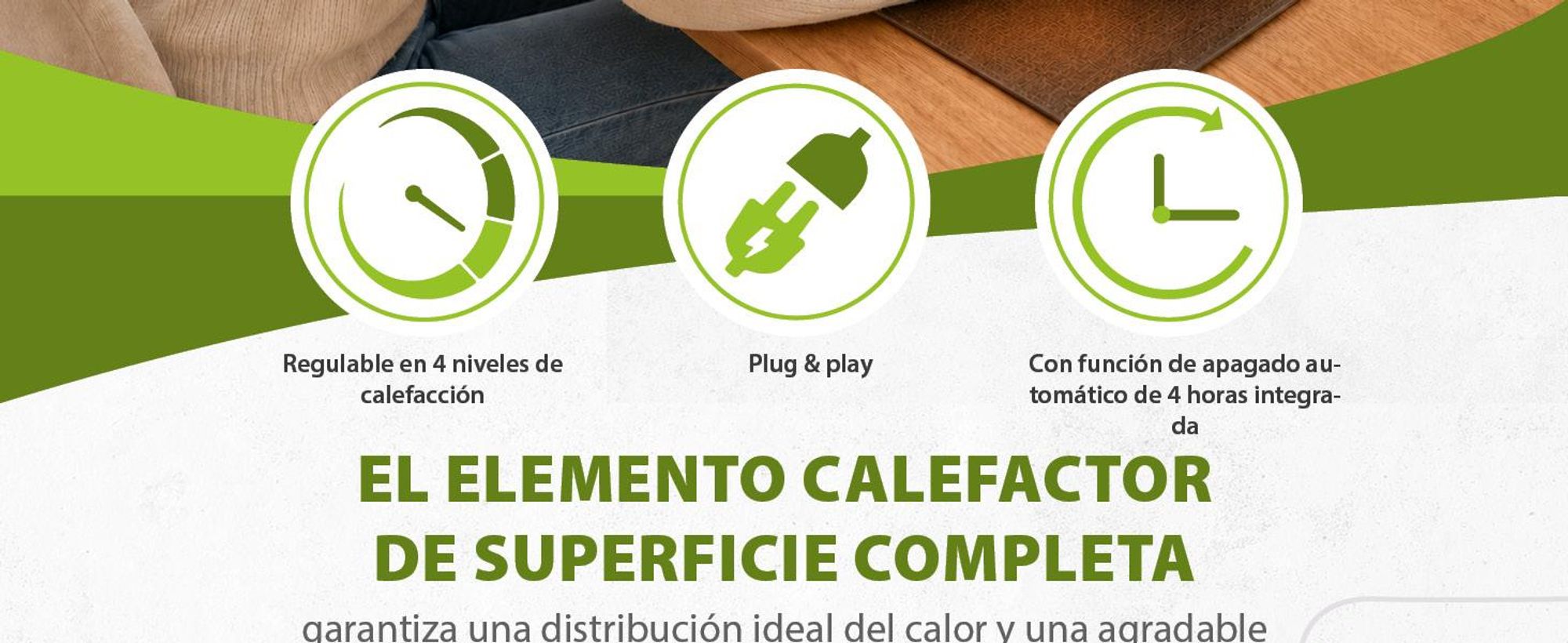 Alfombrilla para ratón con calefacción, tamaño 60x36 cm, 4 niveles de temperatura, con función de apagado automático. Base para escritorio, cubierta para escritorio, alfombrilla para escritorio