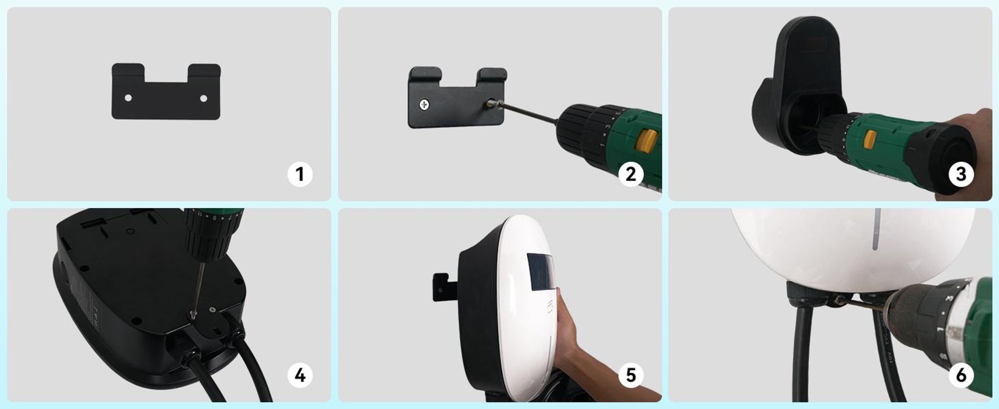 Puluomis Wallbox Ladestation 11kW Ladekabel 7m Typ 2 mit Halter,EV Ladegerät 3-phasig 6-16A einstellbar, IP65 Wasserdicht mit Wlan & Bluetooth weiß