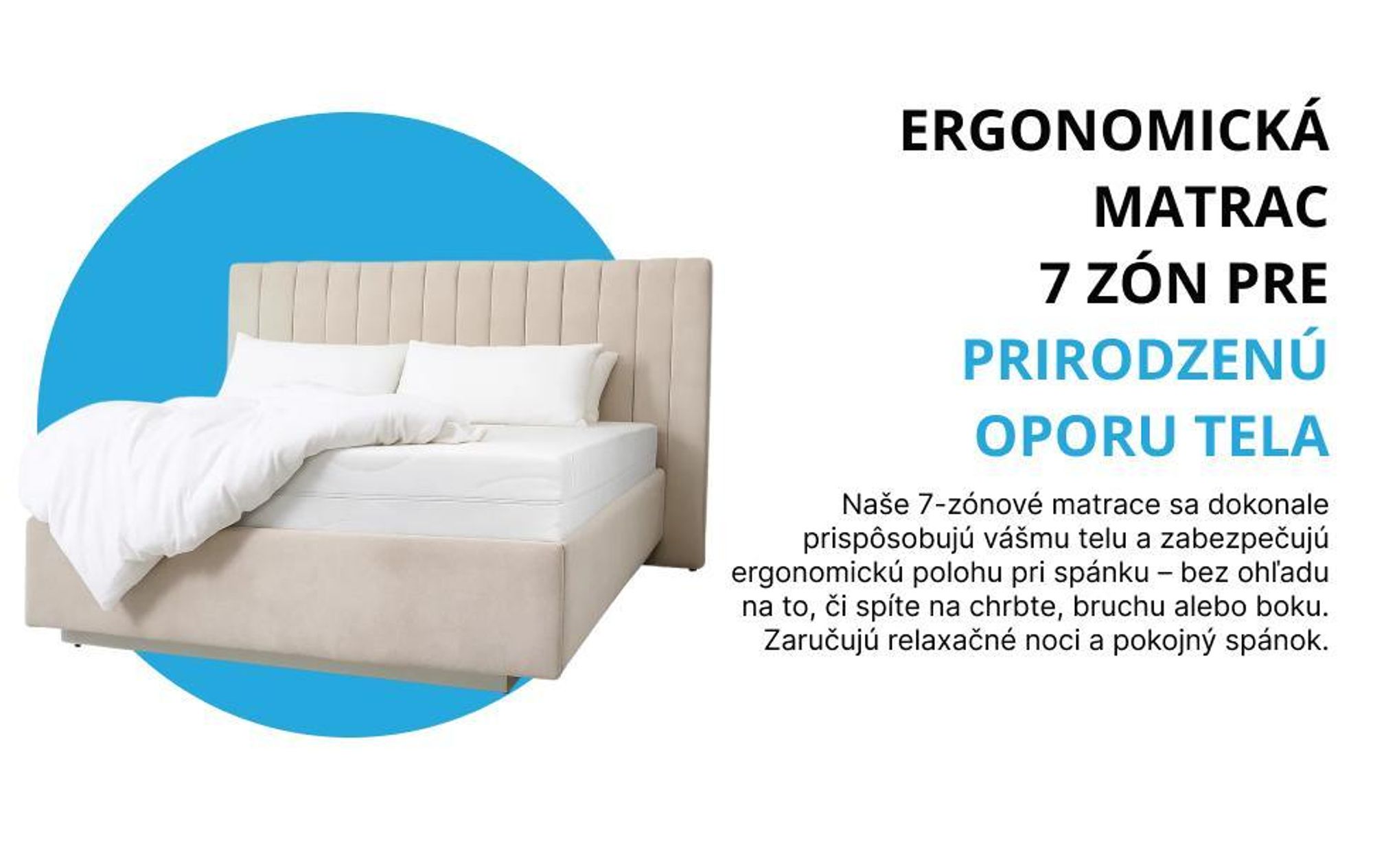 Penová matrac Studená pena Ergonomický Priedušný Antialergický Poťah