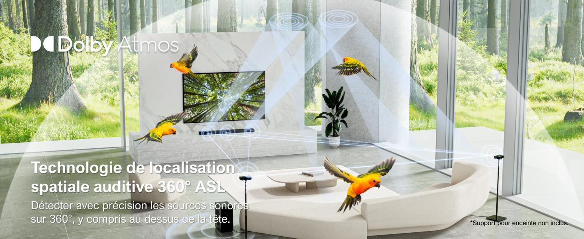 ULTIMEA Barre de son 5.1.2 canaux pour téléviseurs avec Dolby Atmos, Système de son surround home cinéma avec subwoofer pour un son cinéma, HDMI/Opt/Bluetooth
