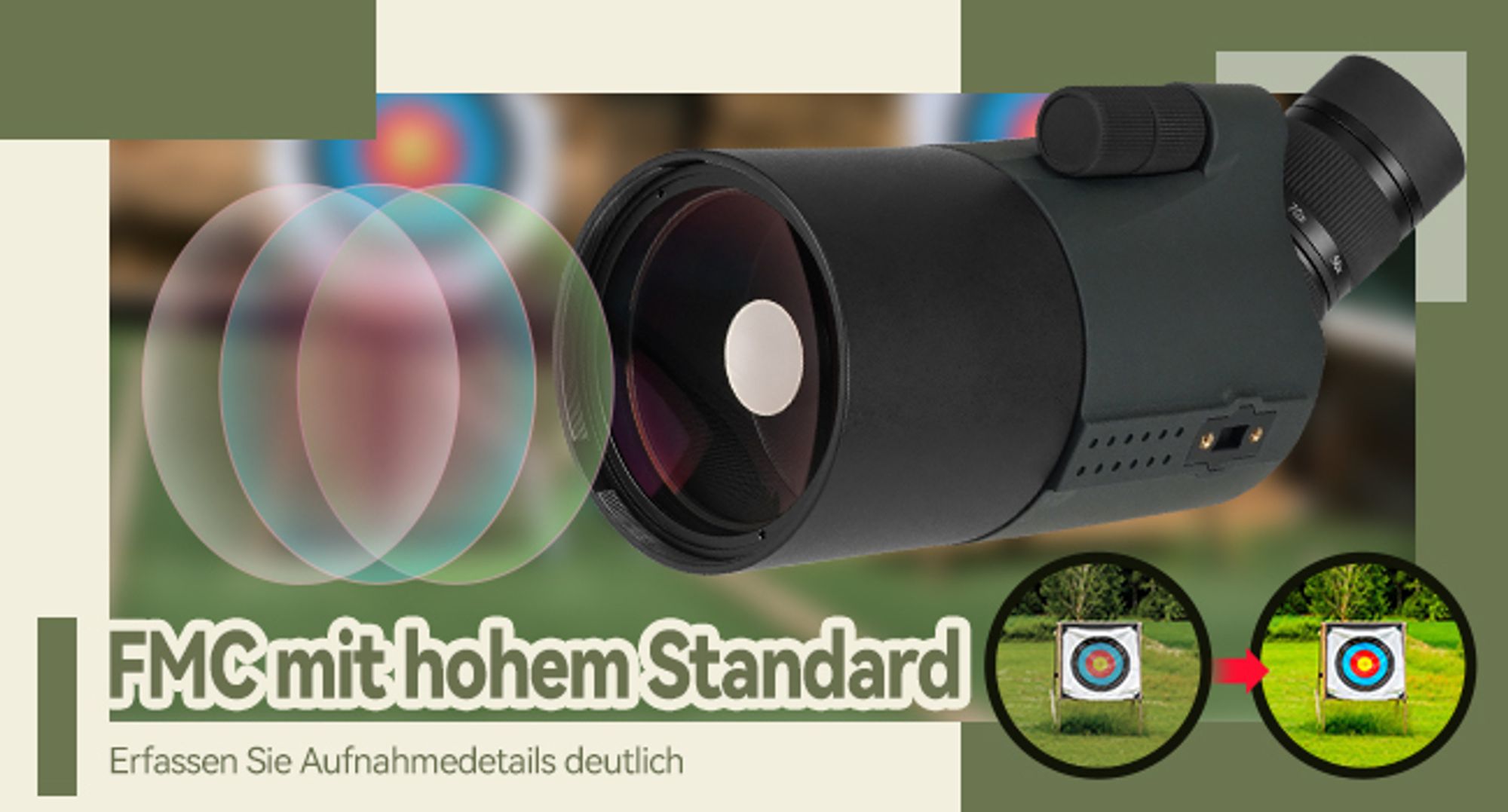 Svbony SV41Pro Mak Spektiv, 28-84X80 FMC Dual Speed Fokus, Kompatibel mit WLAN Kamera, Wasserdichtes Fernrohr Monokular Sportschützen Vogelbeobachtung