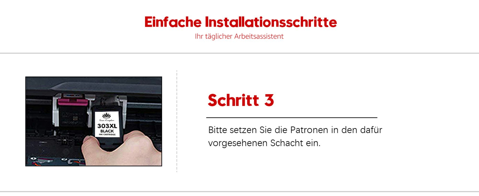 2er 303XL Multipack Tintenpatrone als Ersatz für HP 303 XL HP303XL Envy Photo 6220 6230 7130 7830 7834 Tango X【Schwarz=750 Seiten, Farbe=450 Seiten】