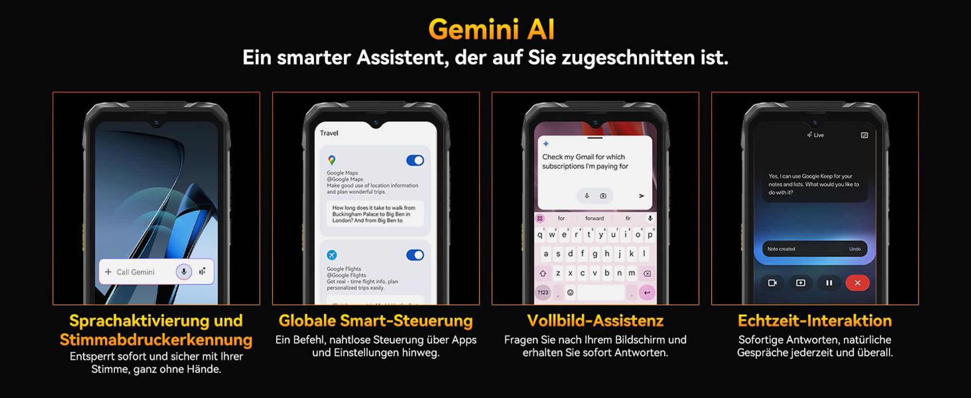 Blackview ROCK 1 Militärisches Outdoor-Smartphone mit Dual-Display Smartphone Android 16, Helio G81, 15000mHA, 33W Schnellladung, Face ID