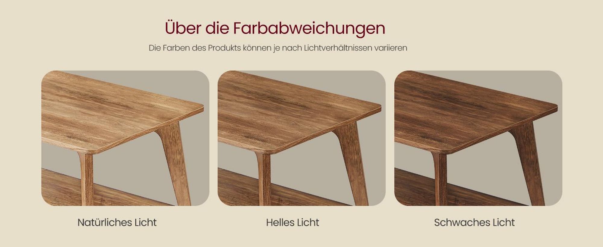 Couchtisch, Wohnzimmertisch mit Ablage, 2-stöckiger Couchtisch, für Wohnzimmer, 55 x 100 x 45 cm, einfache Montage, braun