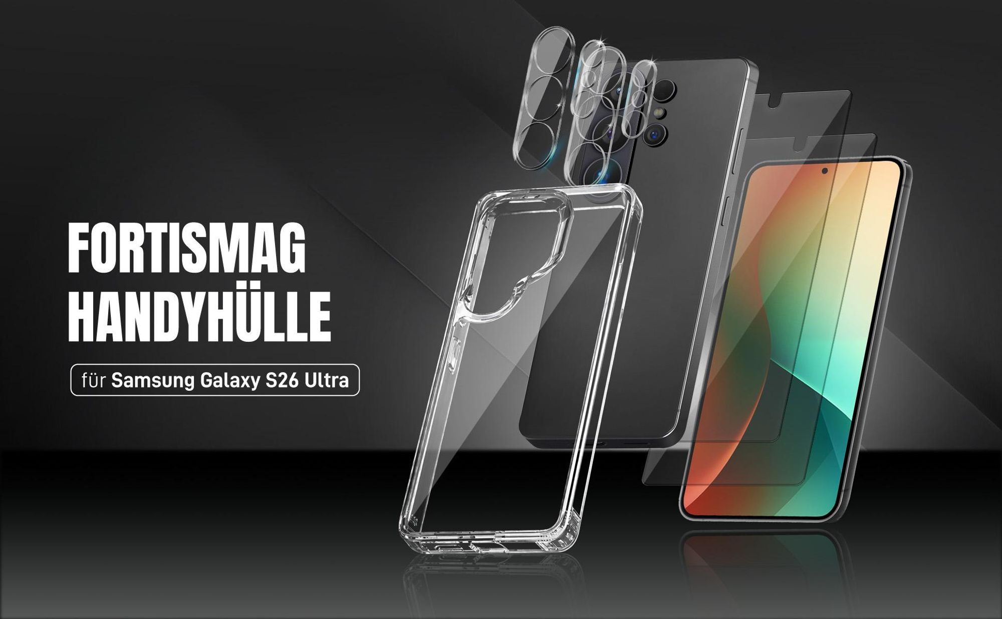 Transparente Handyhülle für Samsung Galaxy S26 Ultra aus hochwertigen Materialien