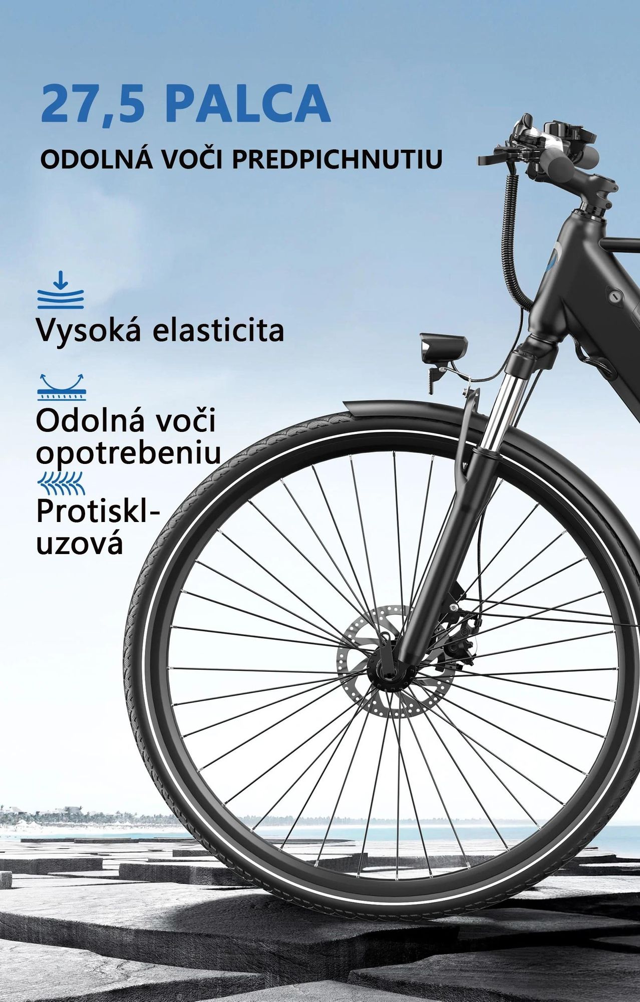E-bike Duotts C29 Lite - Motor 250W Batéria 36V13AH Pneumatiky 27.5" Kotúčové Brzdy - Modro Čierne