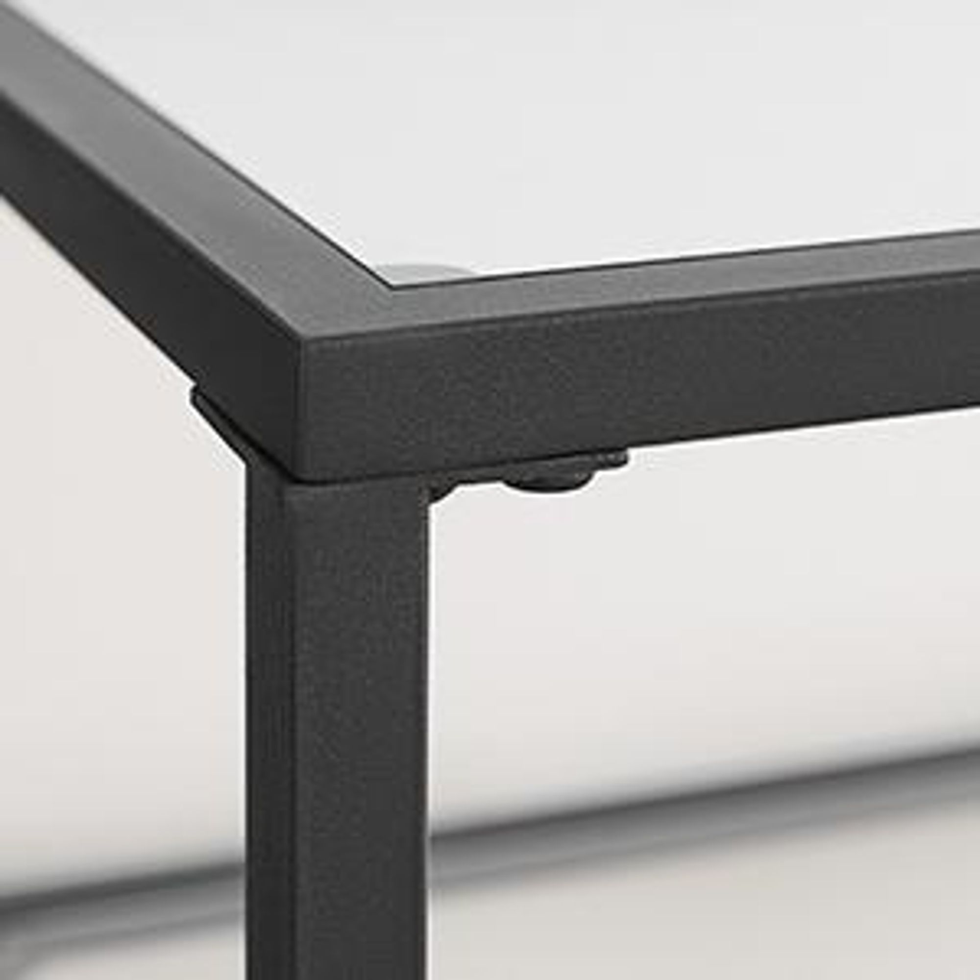 VASAGLE Konsolentisch, Flurtisch, 3 Ebenen, Beistelltisch, Ablagen aus Hartglas, 100 x 30 x 73 cm, Metallgestell, modern, Flur, Wohnzimmer, schwarz