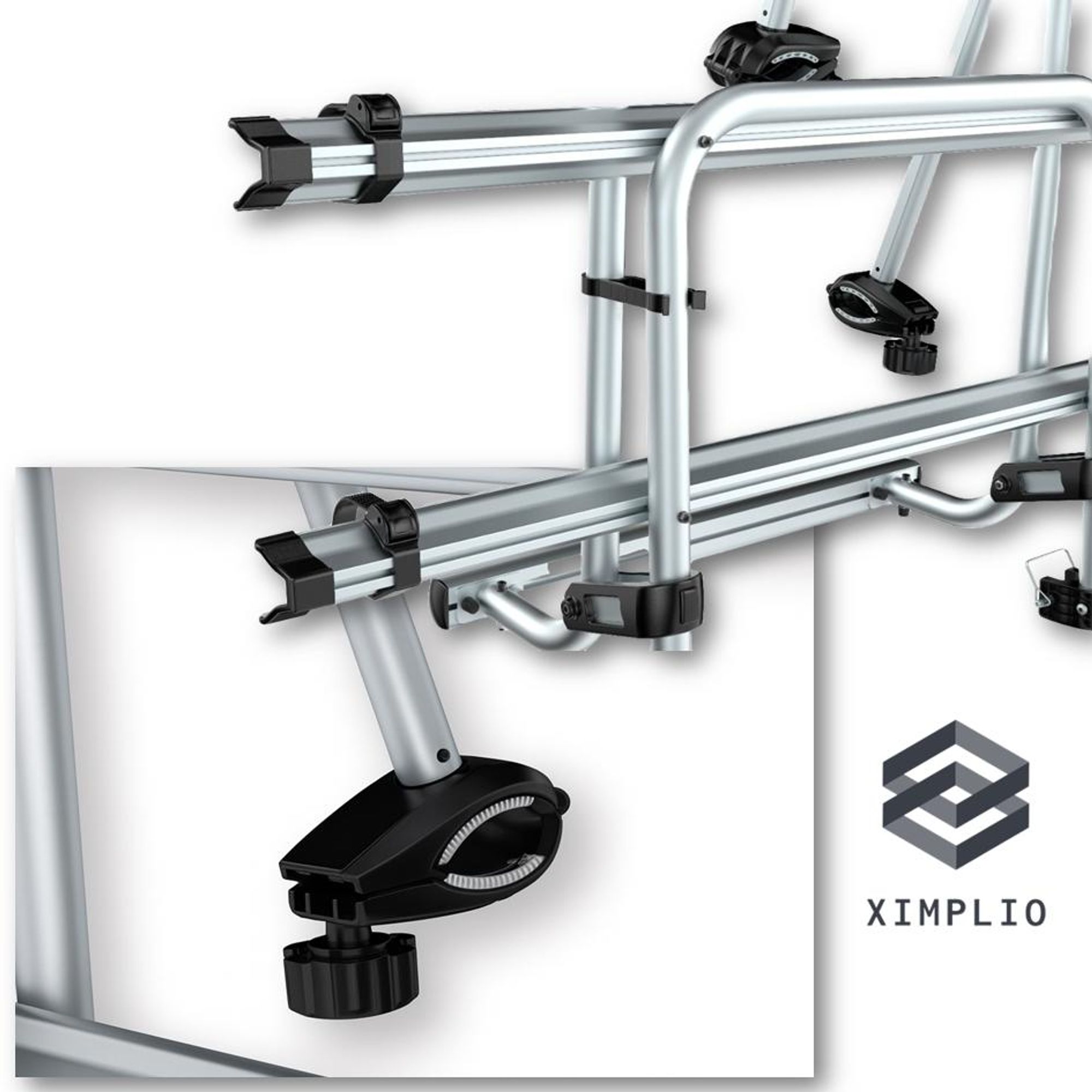 XIMPLIO Wallrider Heck Fahrradträger Wohnmobil Wohnwagen 2 Fahrräder E-Bike