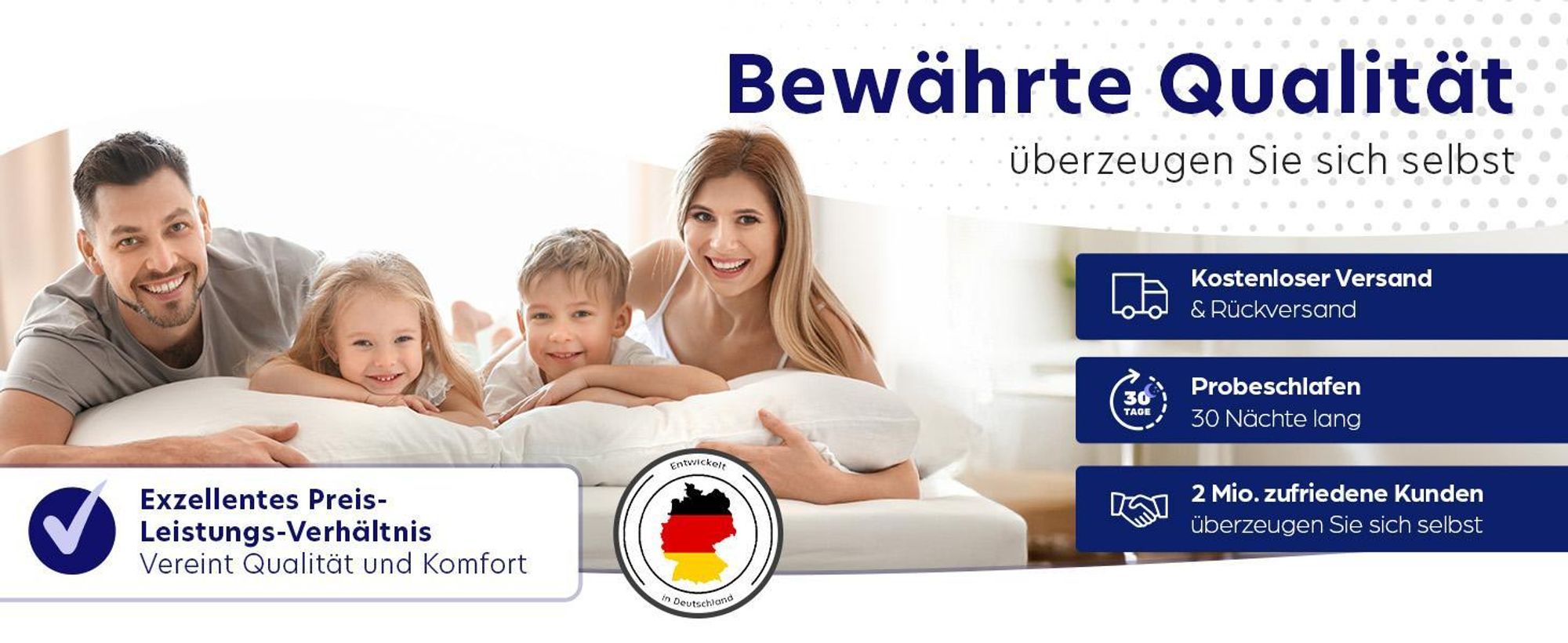 Taschenfederkernmatratze 140x200 cm | Höhe 21 cm | Härtegrad H4 | 7-Zonen-System für ergonomisches Liegen | Träumegut24
