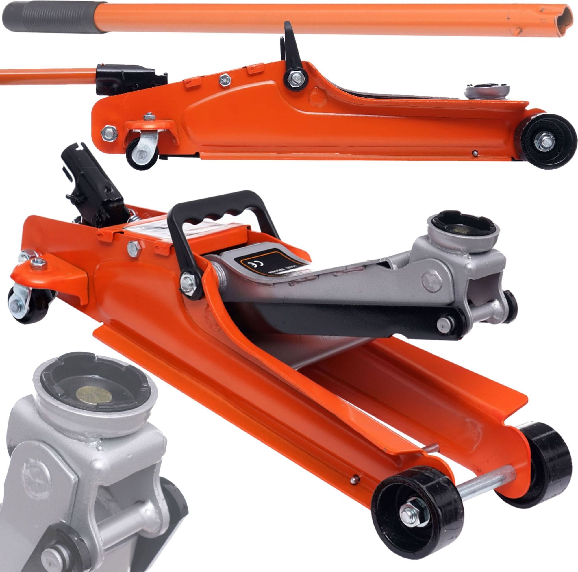 Nízkoprofilový pojízdný zvedák Kraft&Dele KD1307, 3 T, 85–385 mm