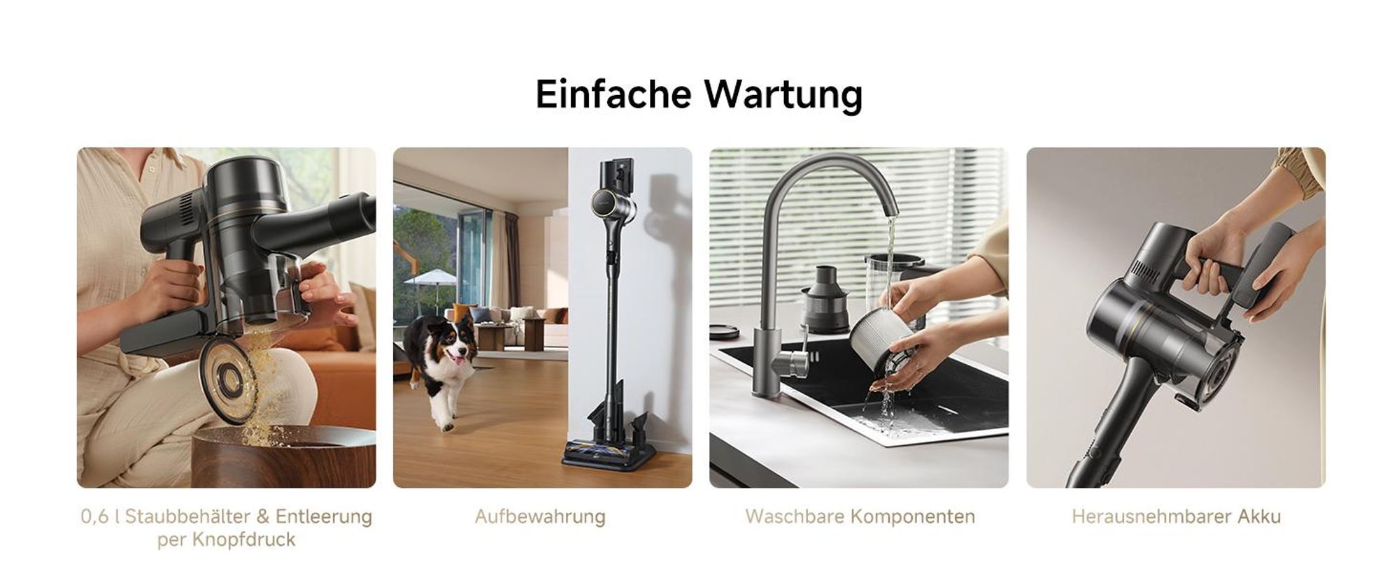 Dreame R20 Pro Akku-Staubsauger,Anti-Tangle Handstaubsauger, 90° biegsam,LED,bis 600W/26.000 Pa,für Teppich & Hartboden,CelesTect-Licht,bis 90 Min