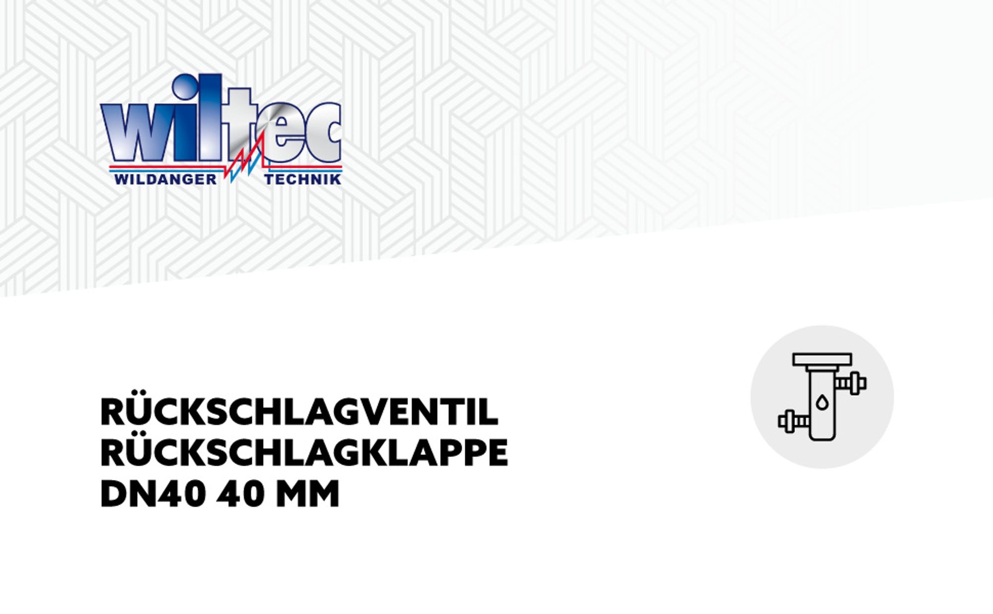 Wiltec Rückschlagventil für 3/1 Kleinhebeanlage 600 W, Rückschlagklappe DN40 mit 40 mm Innendurchmesser, Ersatzteil aus Gummi für Hebeanlagen