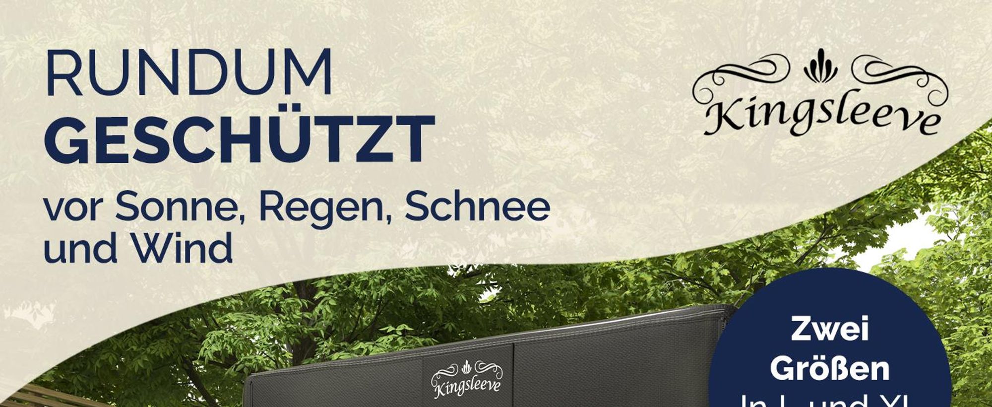 Kingsleeve® Hollywoodschaukel Abdeckung 3-Sitzer 210x150x150cm Winterfest Abdeckplane Wasserdicht Schutzhülle Gartenmöbel Abdeckhaube Schaukel