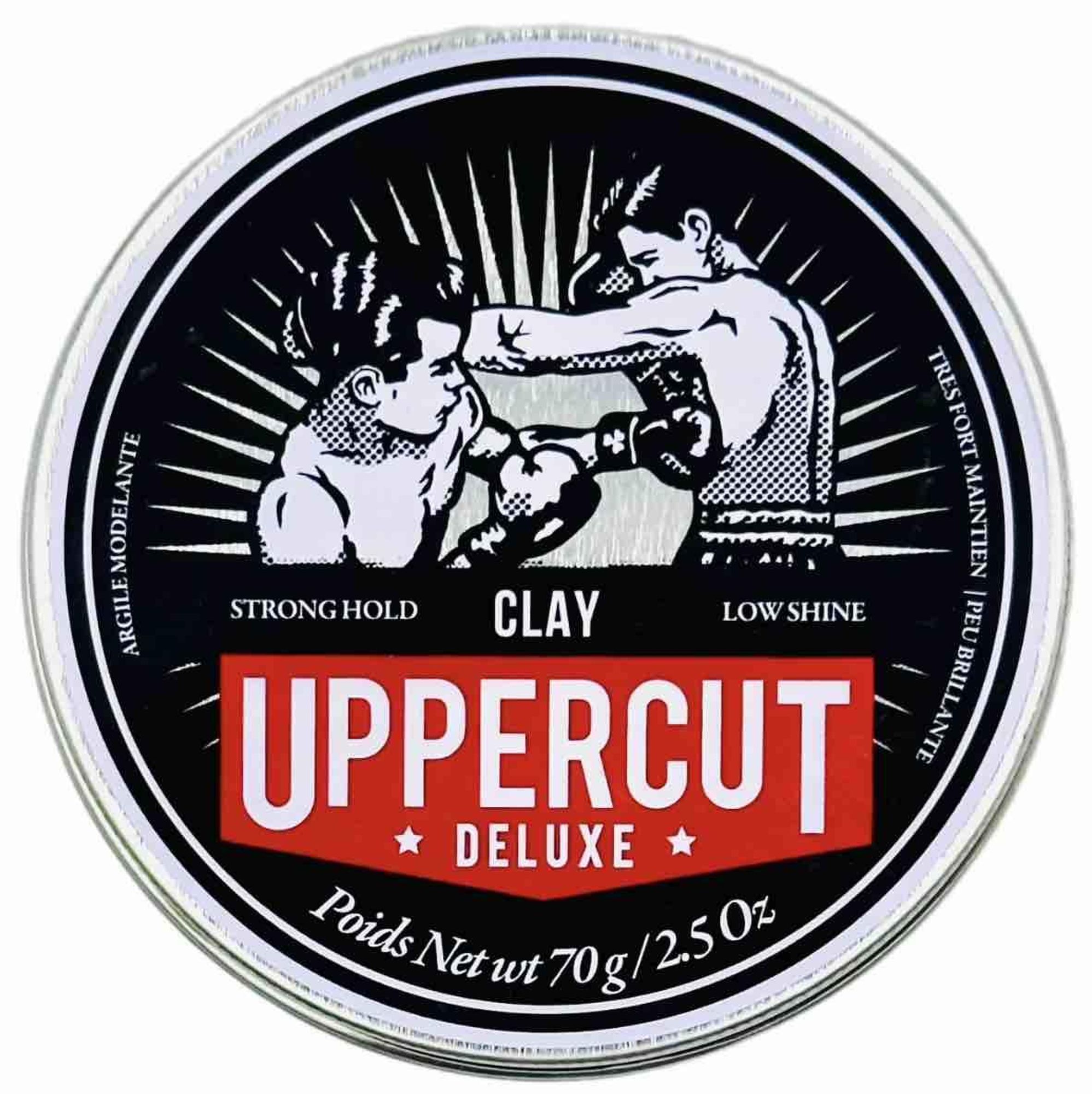 pomada do włosów w czarnym opakowaniu z logo Uppercut Deluxe