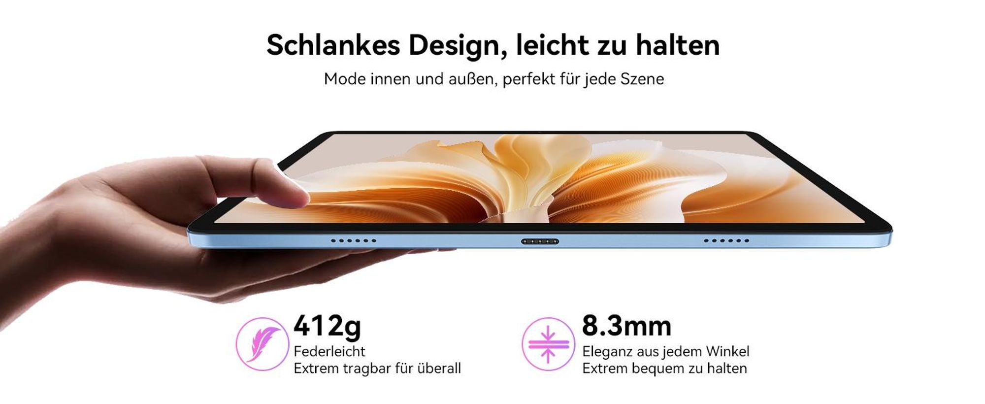 TABWEE T20 Android 16 Tablet 10.1 Zoll, 24GB(8+16) RAM+256GB ROM(2TB TF) mit Zubehör Tablet-PC, Widevine L1, 5G WiFi, Gemini Al