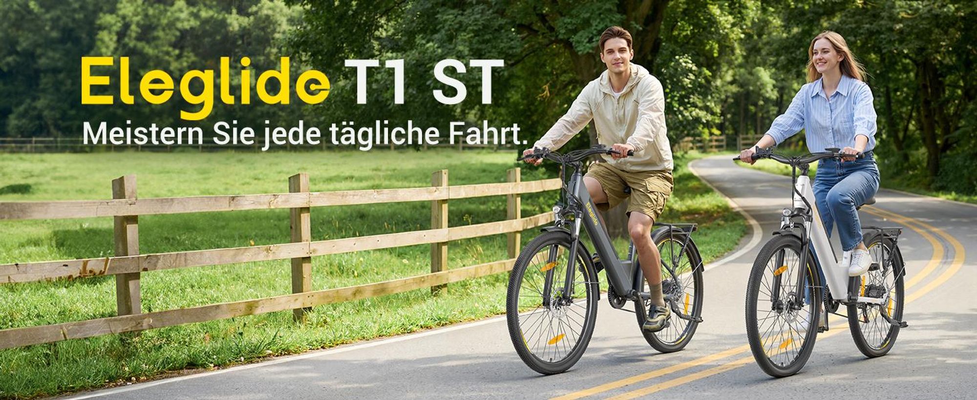 Eleglide T1 ST City E-Bike Pedelec 250W 100km Reichweite Shimano 7-Gang Tiefeinsteiger 27,5" USB Licht Gepäckträger